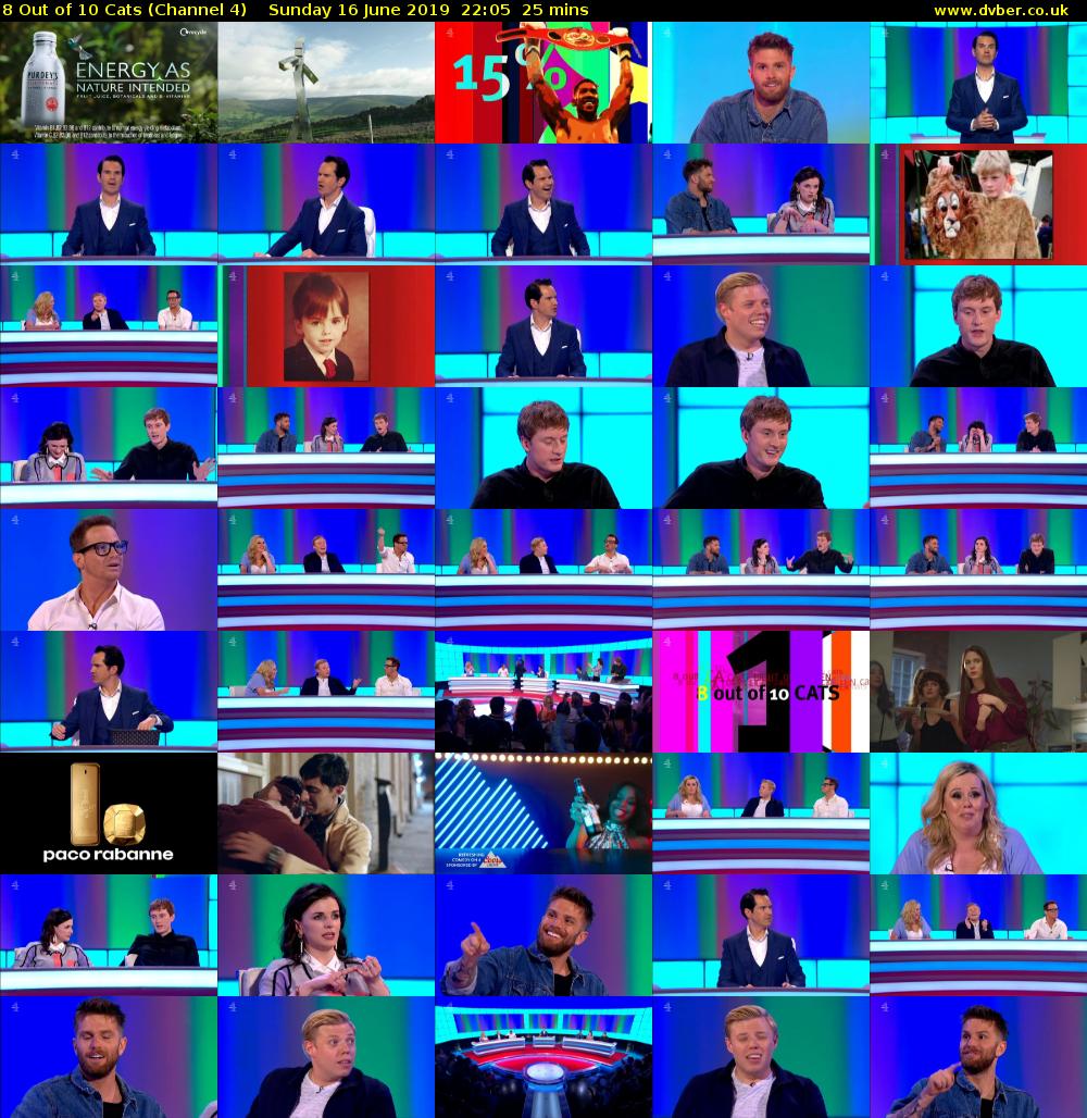 8 Out of 10 Cats (Channel 4) Sunday 16 June 2019 22:05 - 22:30