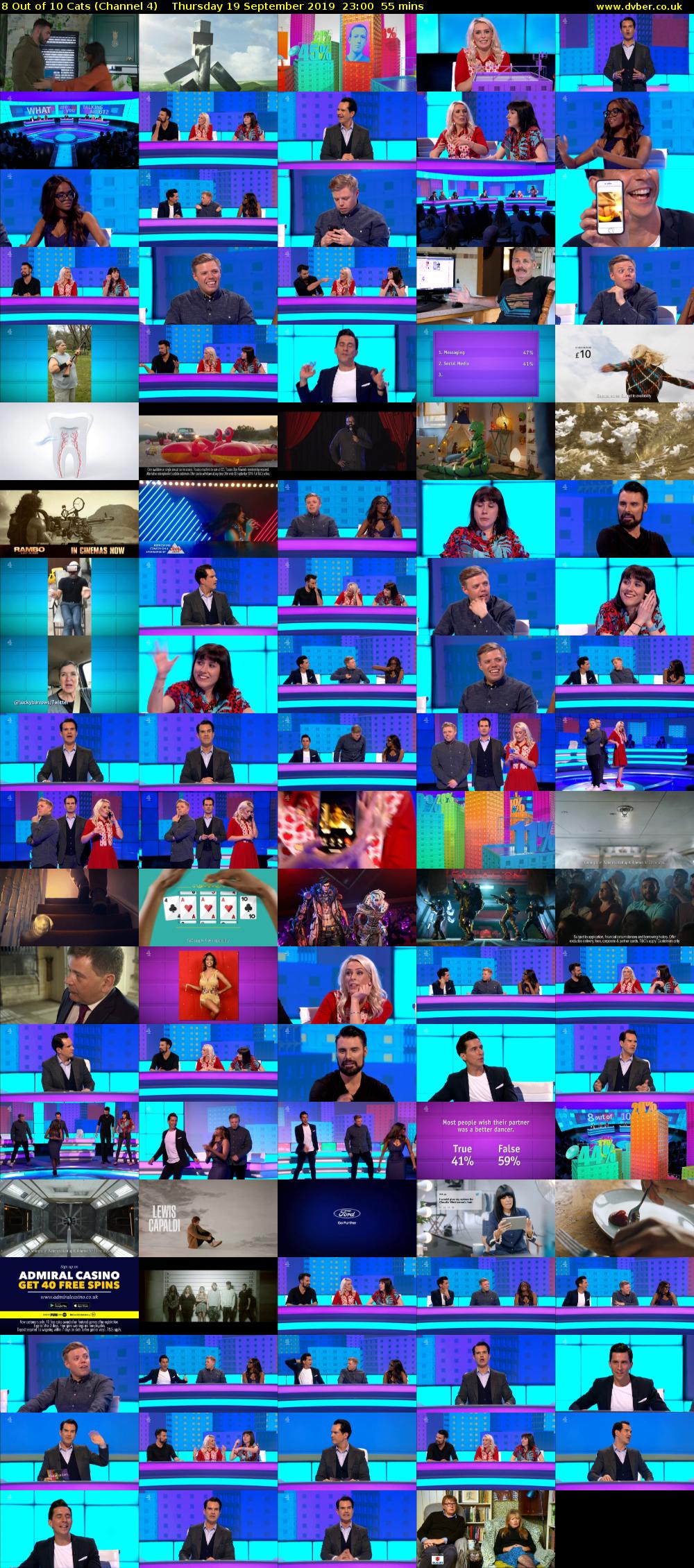 8 Out of 10 Cats (Channel 4) Thursday 19 September 2019 23:00 - 23:55