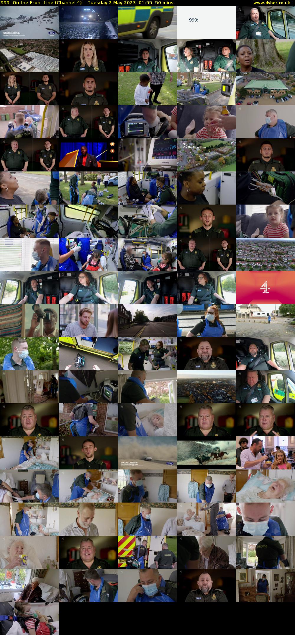 999: On the Front Line (Channel 4) Tuesday 2 May 2023 01:55 - 02:45