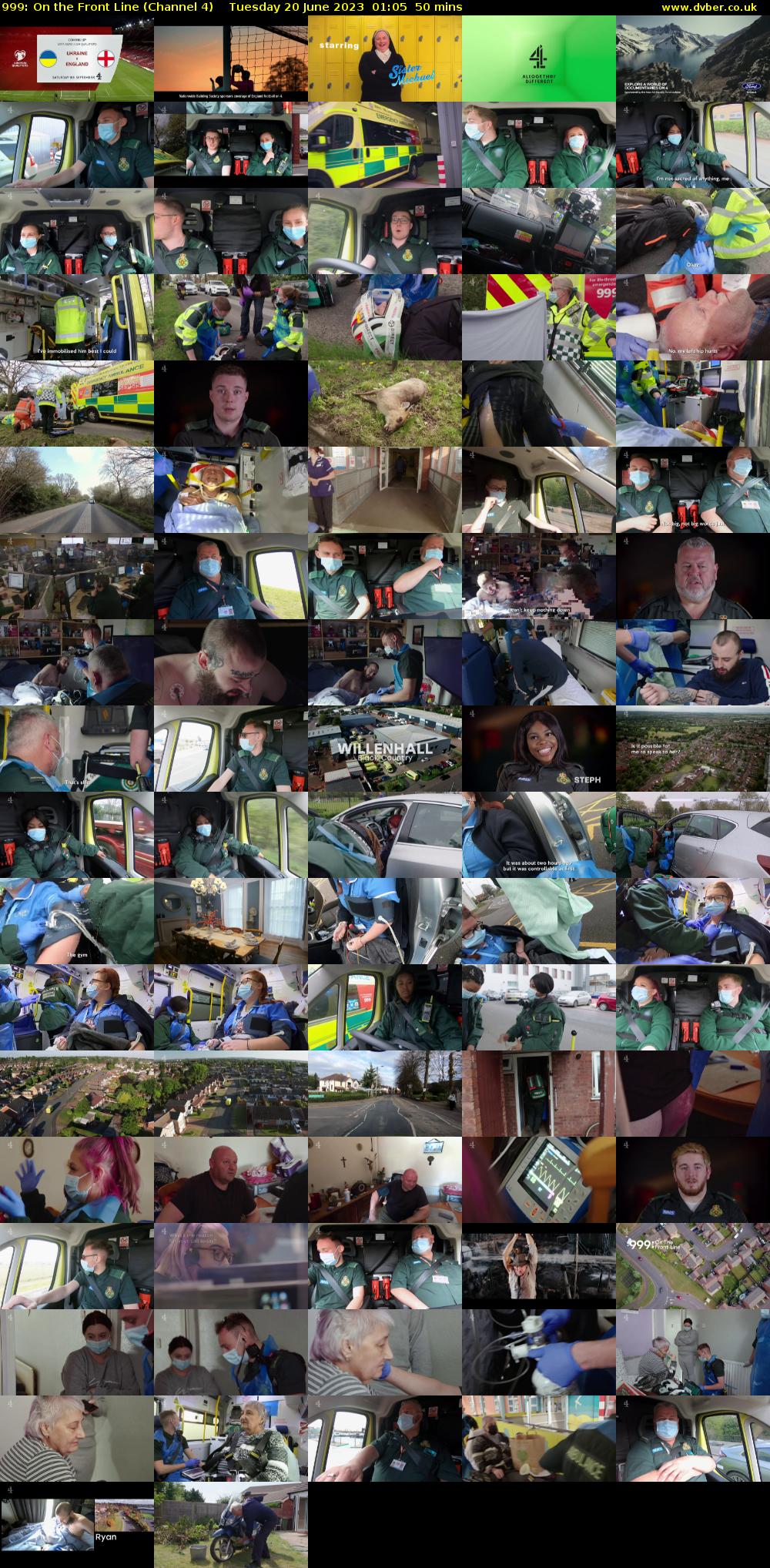 999: On the Front Line (Channel 4) Tuesday 20 June 2023 01:05 - 01:55