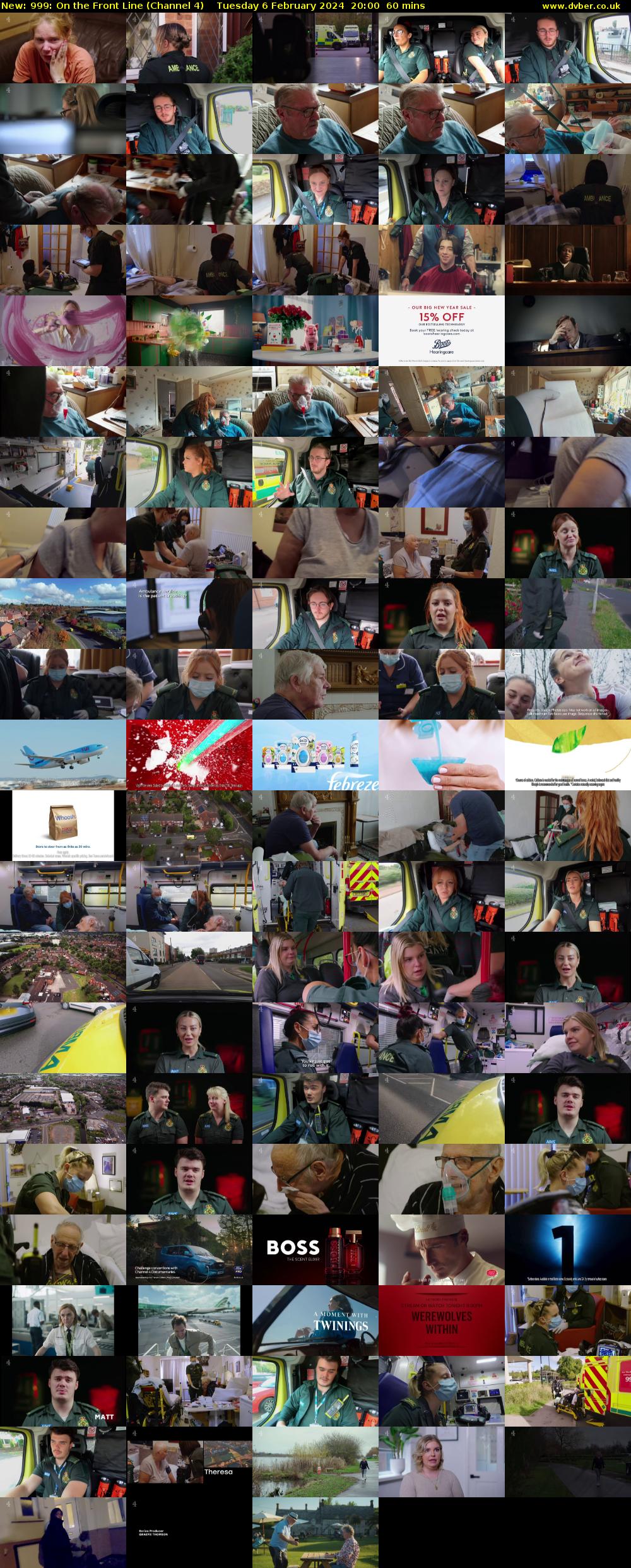 999: On the Front Line (Channel 4) Tuesday 6 February 2024 20:00 - 21:00