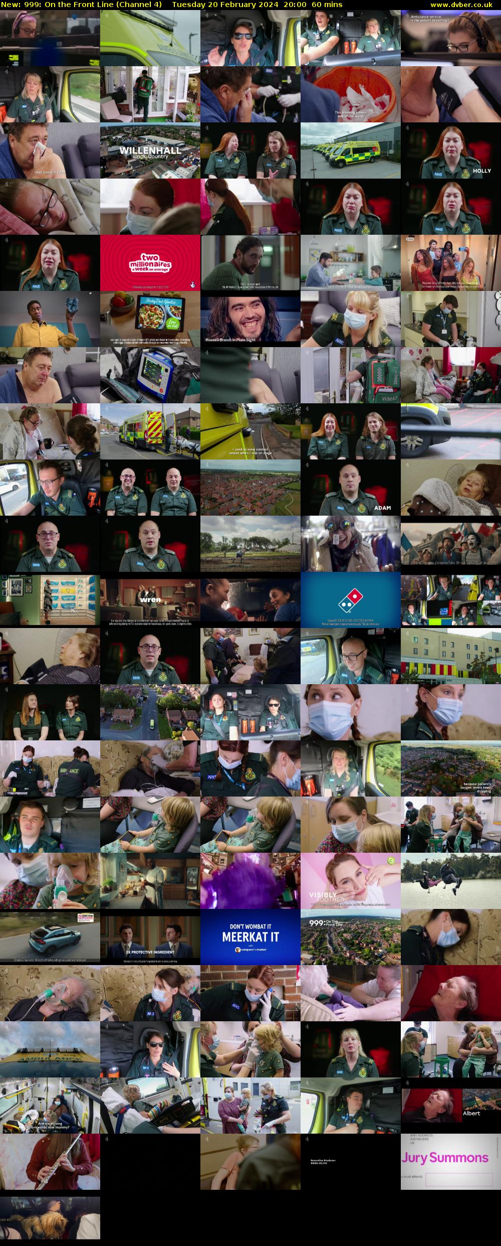 999: On the Front Line (Channel 4) Tuesday 20 February 2024 20:00 - 21:00