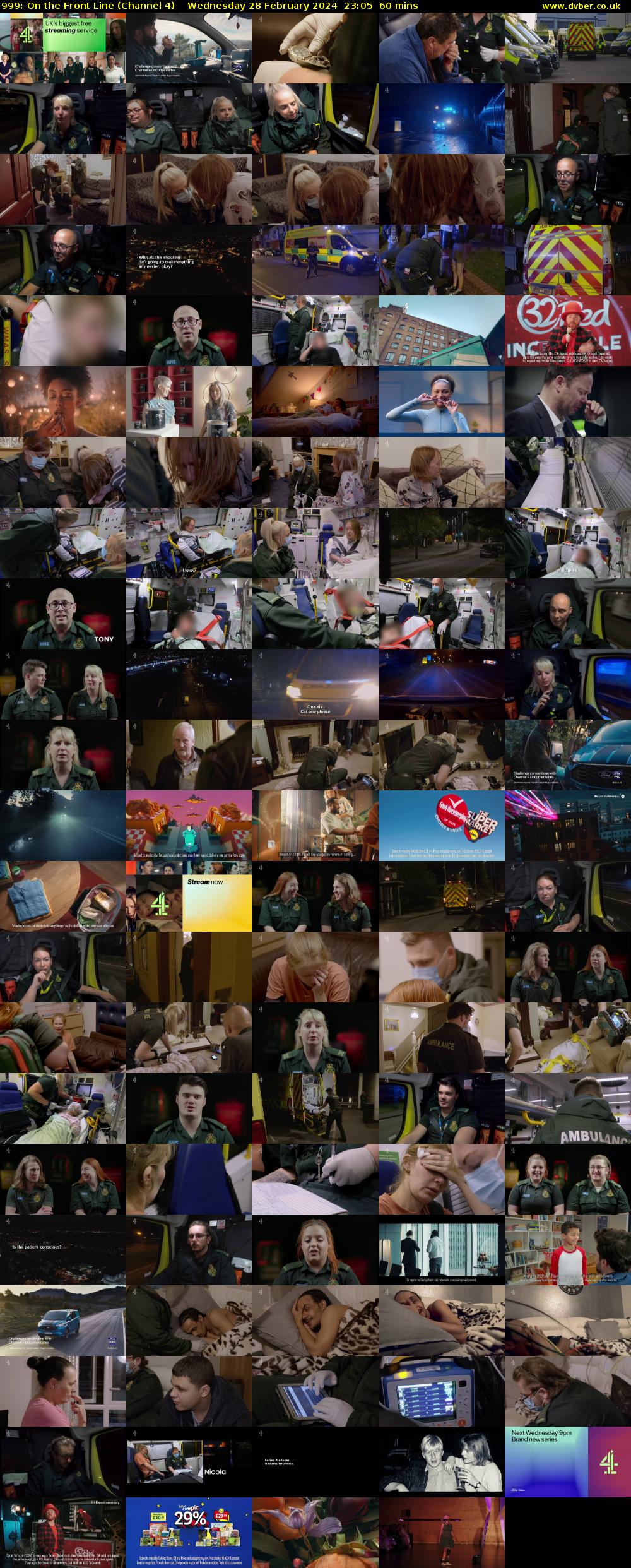 999: On the Front Line (Channel 4) Wednesday 28 February 2024 23:05 - 00:05