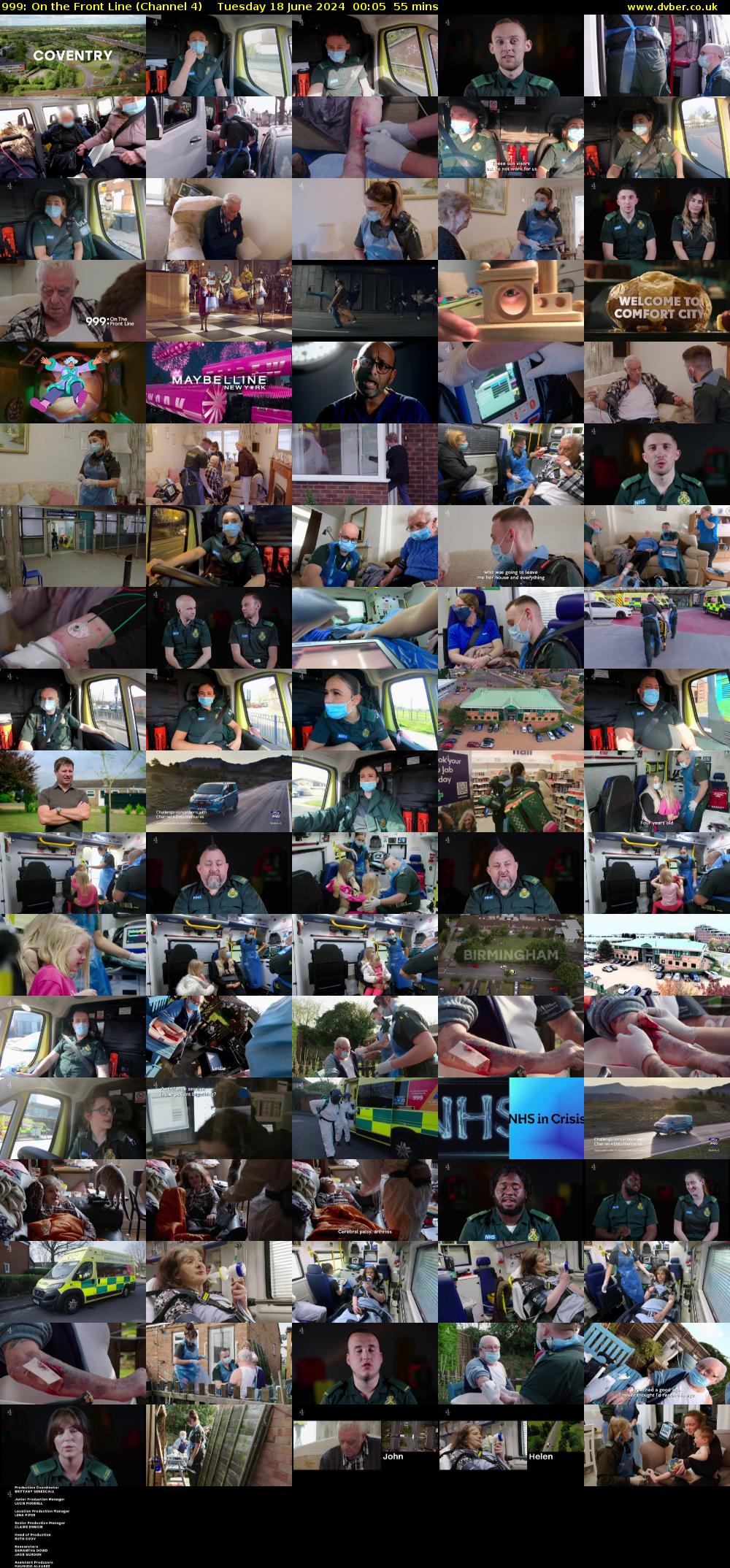 999: On the Front Line (Channel 4) Tuesday 18 June 2024 00:05 - 01:00