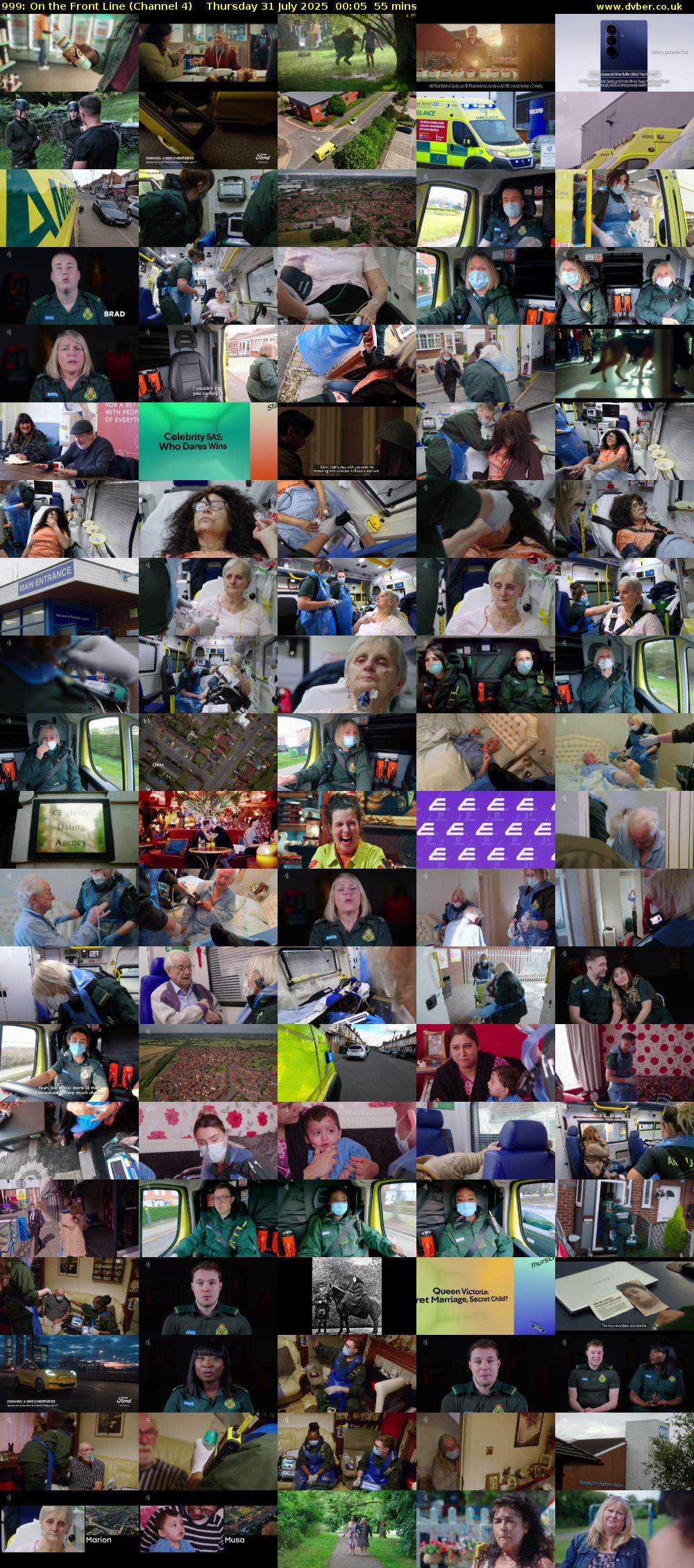 999: On the Front Line (Channel 4) Thursday 31 July 2025 00:05 - 01:00