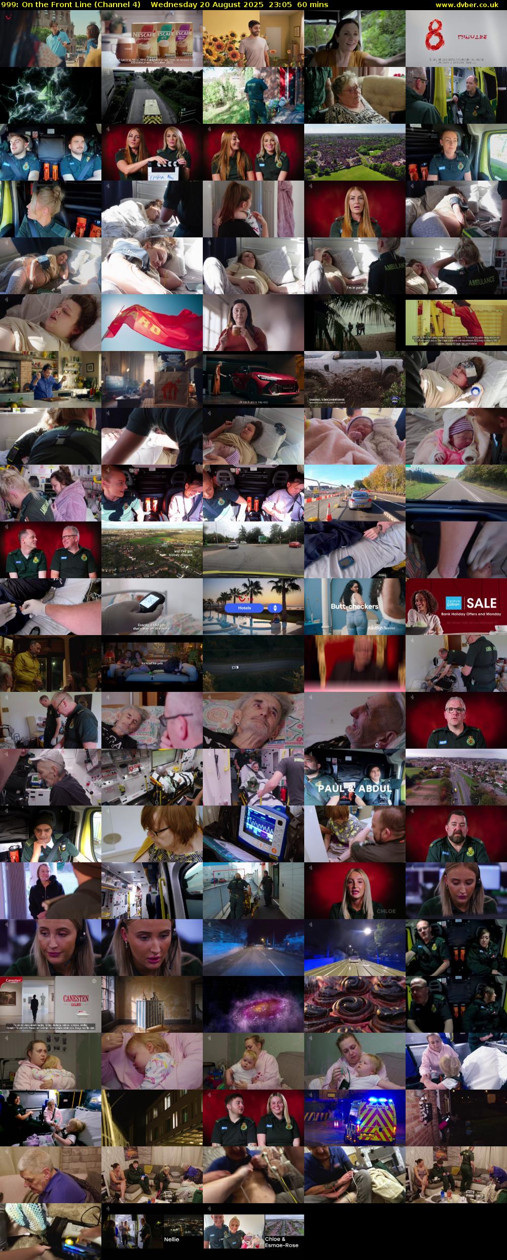 999: On the Front Line (Channel 4) Wednesday 20 August 2025 23:05 - 00:05