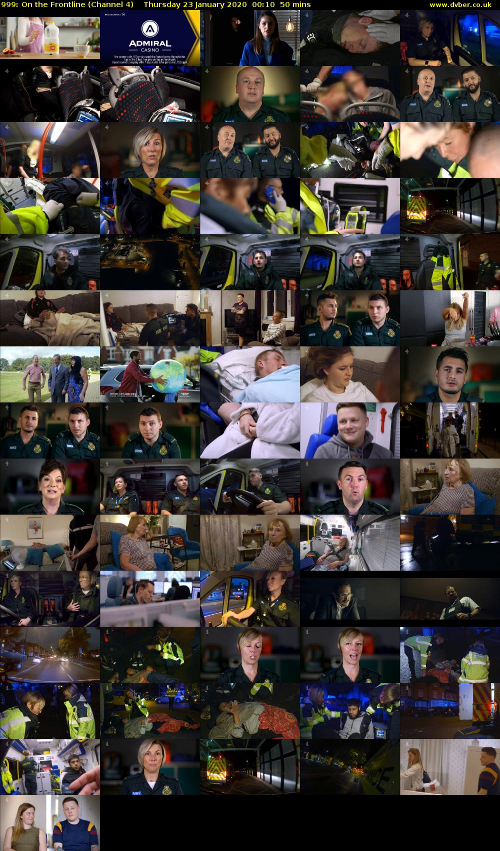 999: On the Frontline (Channel 4) Thursday 23 January 2020 00:10 - 01:00