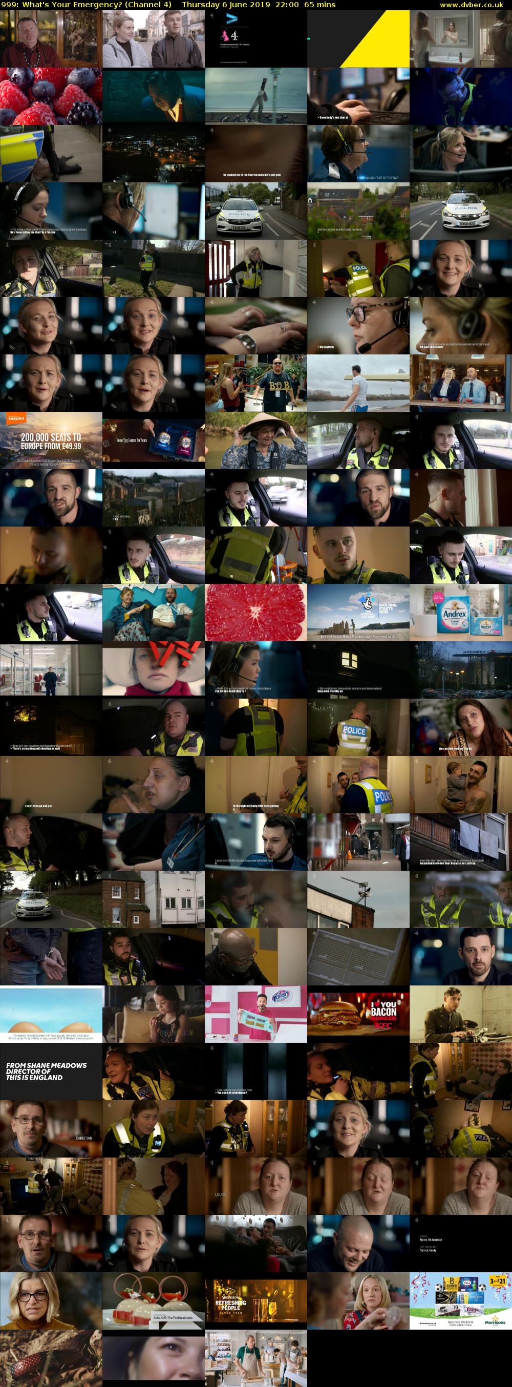 999: What's Your Emergency? (Channel 4) Thursday 6 June 2019 22:00 - 23:05