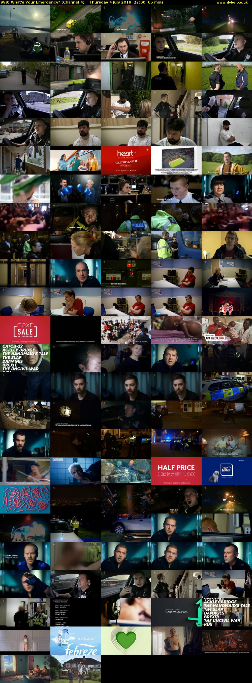 999: What's Your Emergency? (Channel 4) Thursday 4 July 2019 22:00 - 23:05