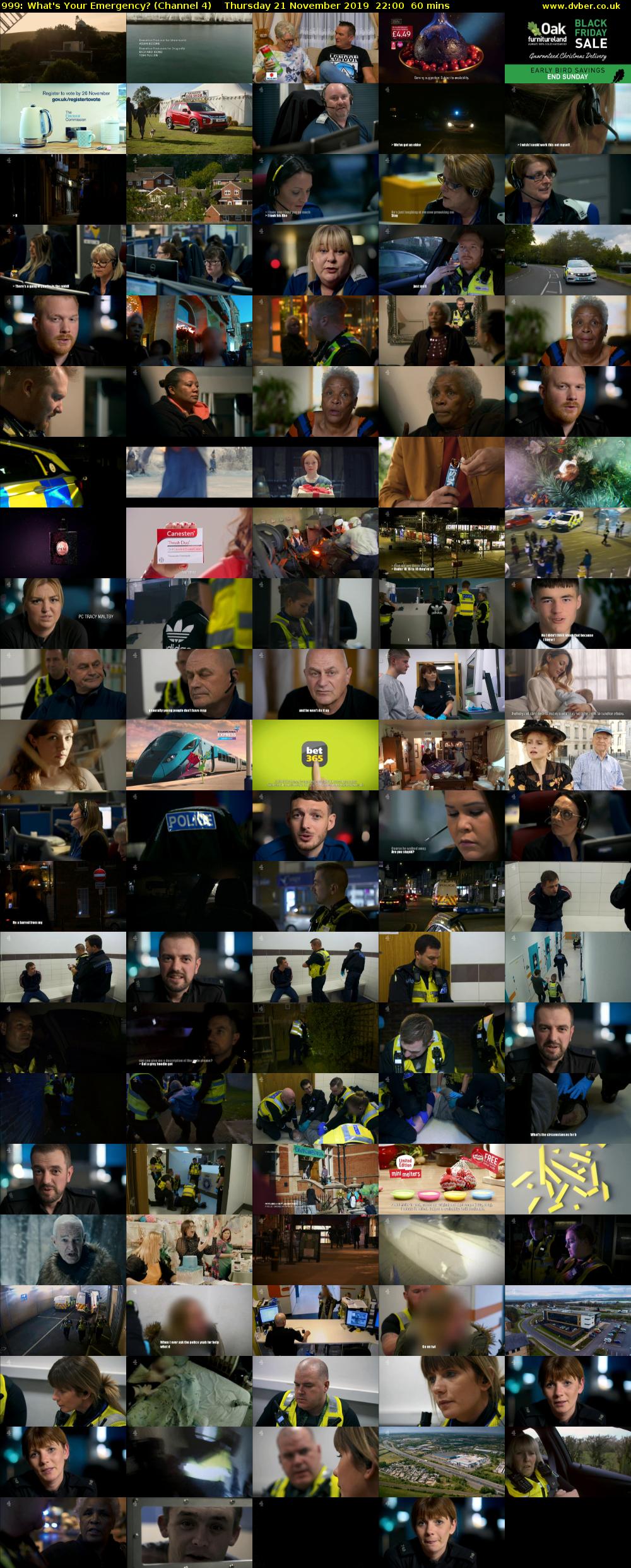 999: What's Your Emergency? (Channel 4) Thursday 21 November 2019 22:00 - 23:00