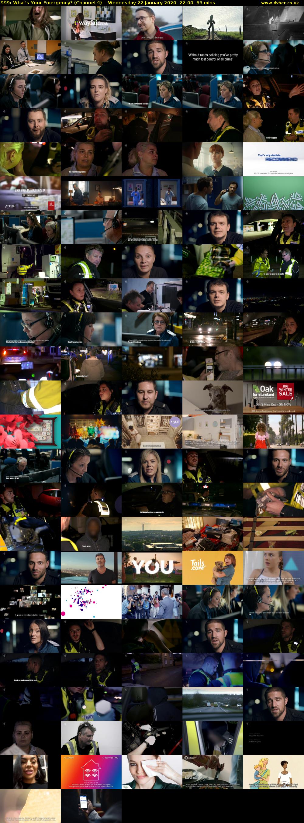 999: What's Your Emergency? (Channel 4) Wednesday 22 January 2020 22:00 - 23:05