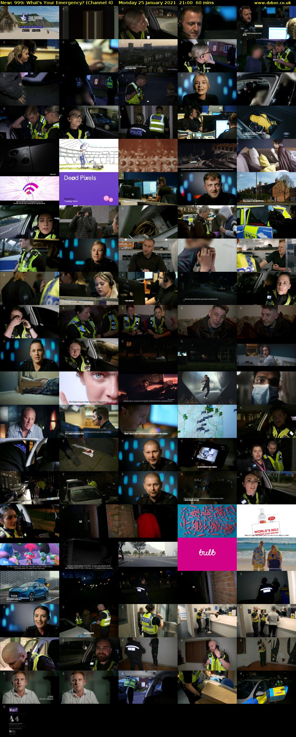 999: What's Your Emergency? (Channel 4) Monday 25 January 2021 21:00 - 22:00