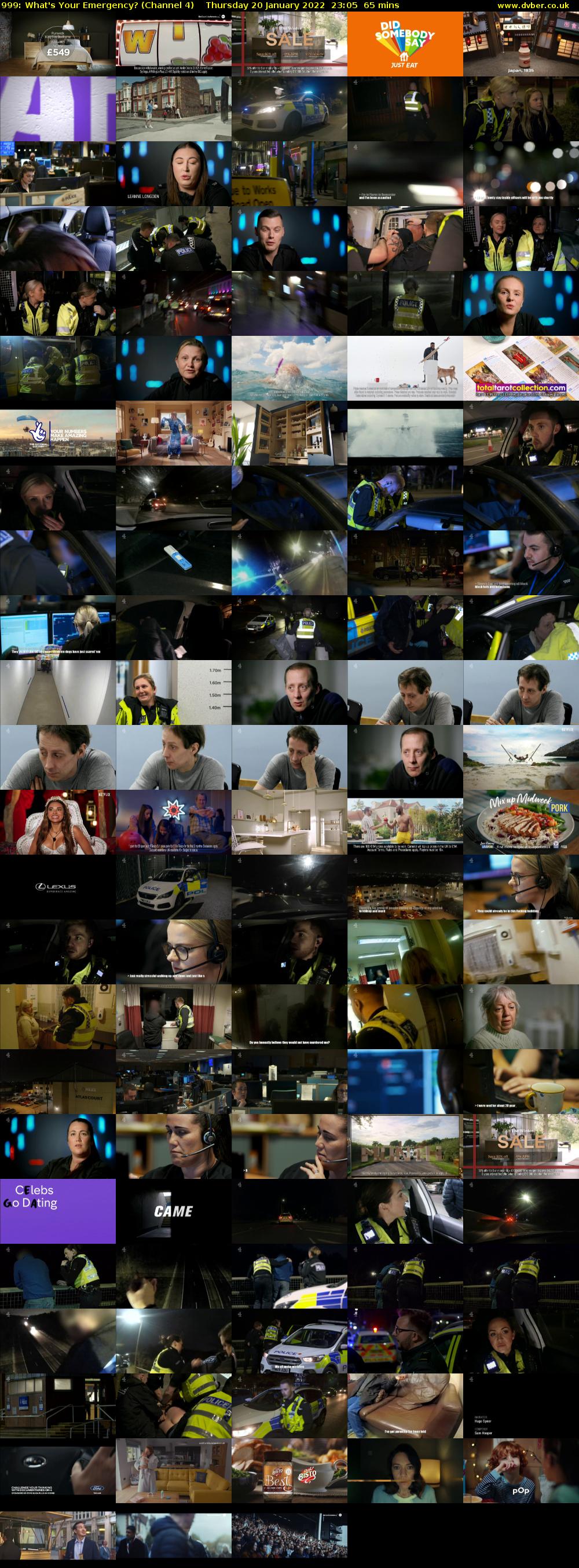 999: What's Your Emergency? (Channel 4) Thursday 20 January 2022 23:05 - 00:10