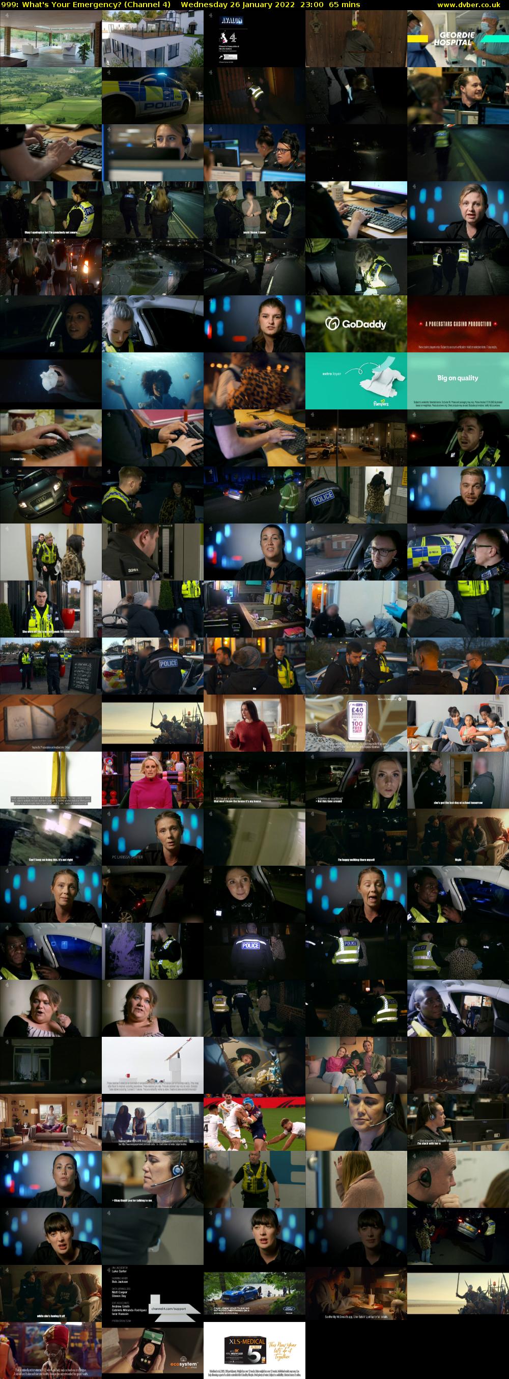 999: What's Your Emergency? (Channel 4) Wednesday 26 January 2022 23:00 - 00:05
