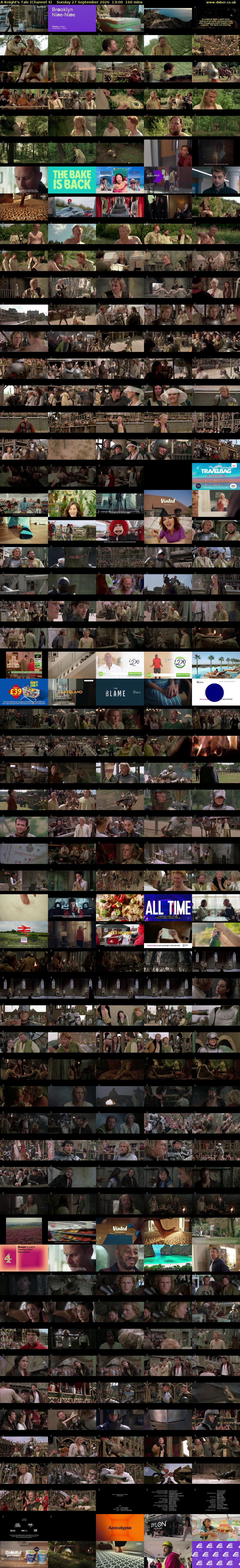 A Knight's Tale (Channel 4) Sunday 27 September 2026 13:00 - 15:40