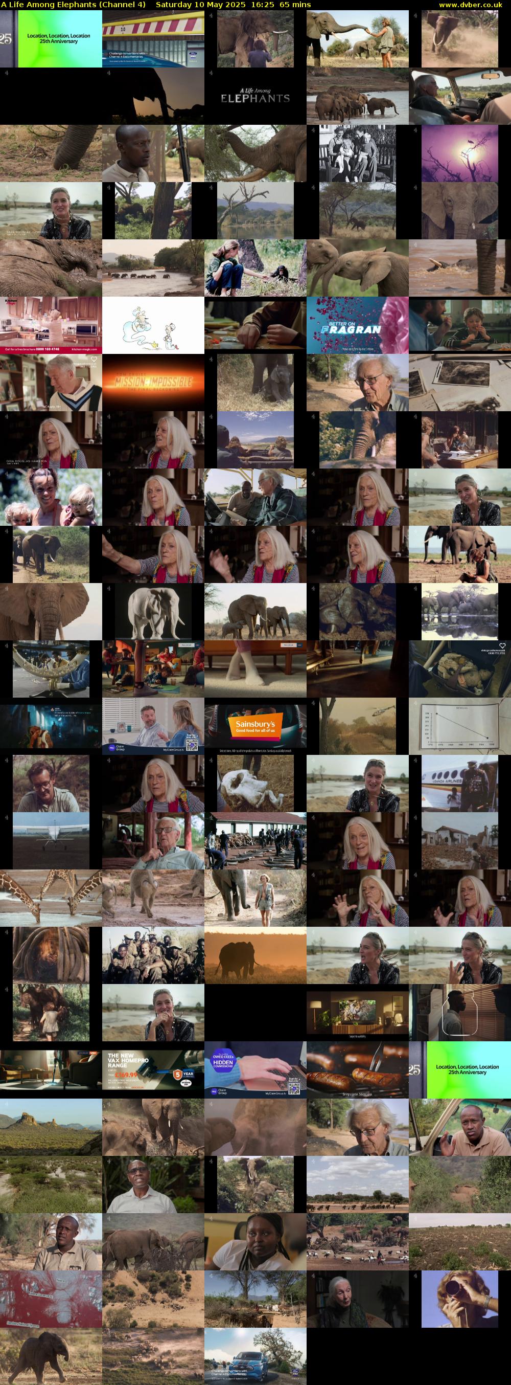 A Life Among Elephants (Channel 4) Saturday 10 May 2025 16:25 - 17:30