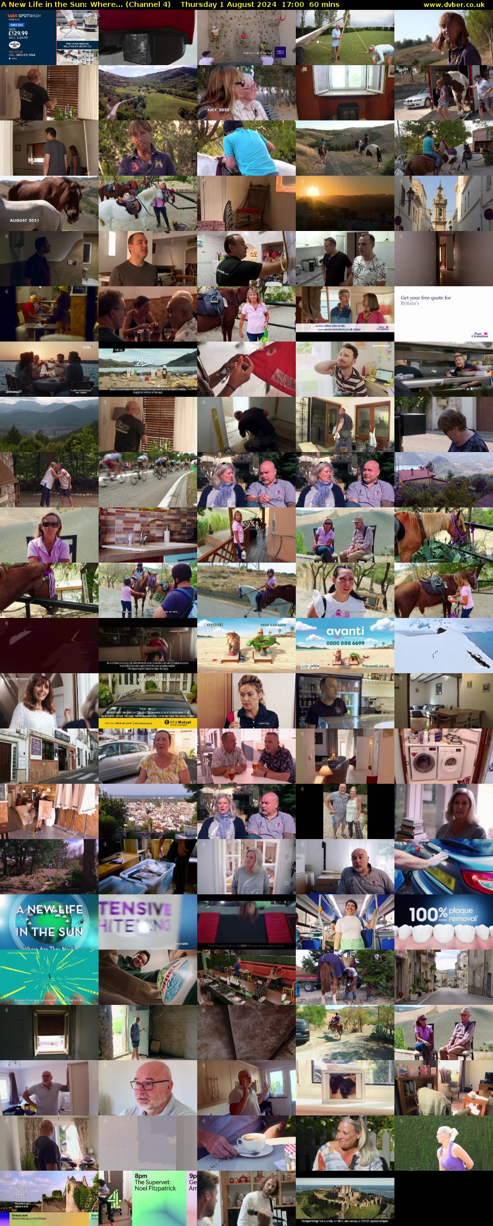 A New Life in the Sun: Where... (Channel 4) Thursday 1 August 2024 17:00 - 18:00