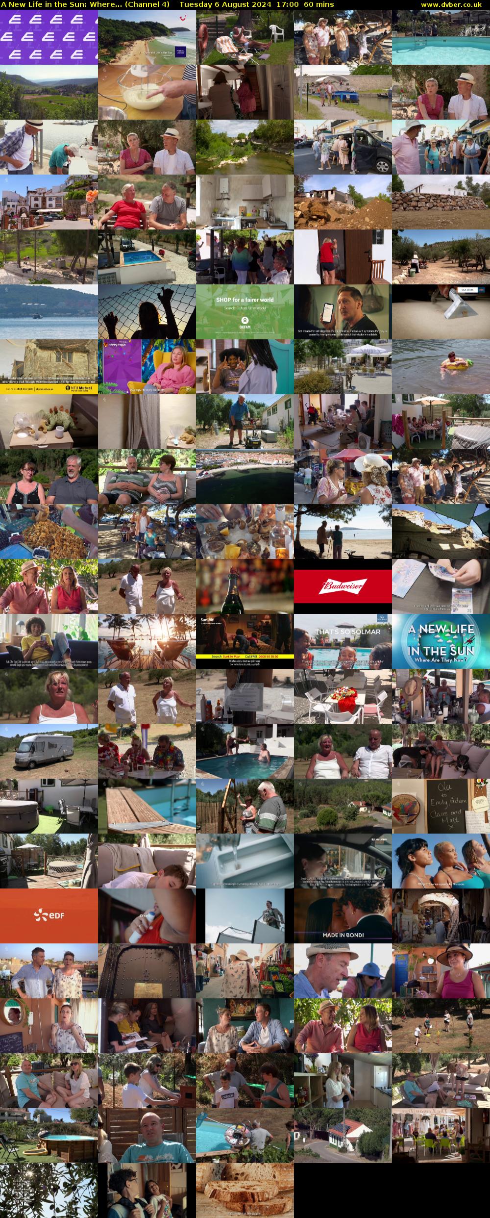 A New Life in the Sun: Where... (Channel 4) Tuesday 6 August 2024 17:00 - 18:00