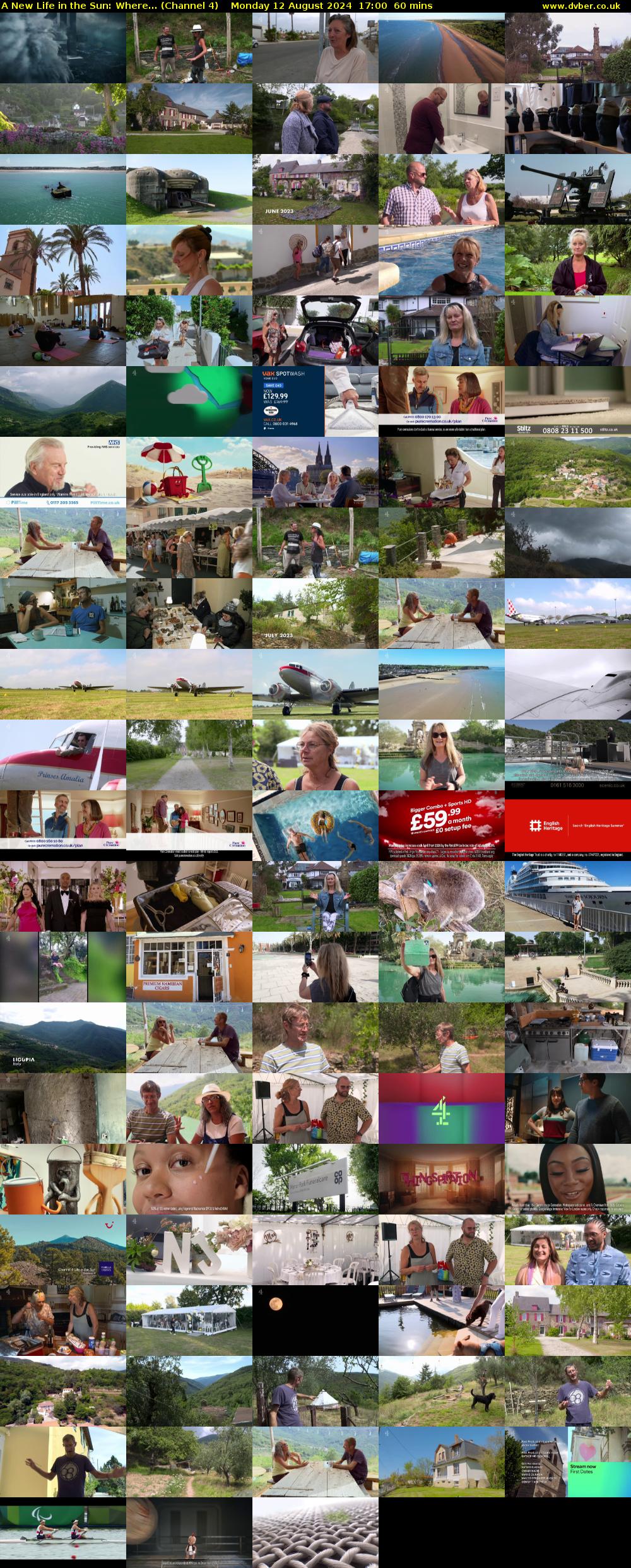 A New Life in the Sun: Where... (Channel 4) Monday 12 August 2024 17:00 - 18:00