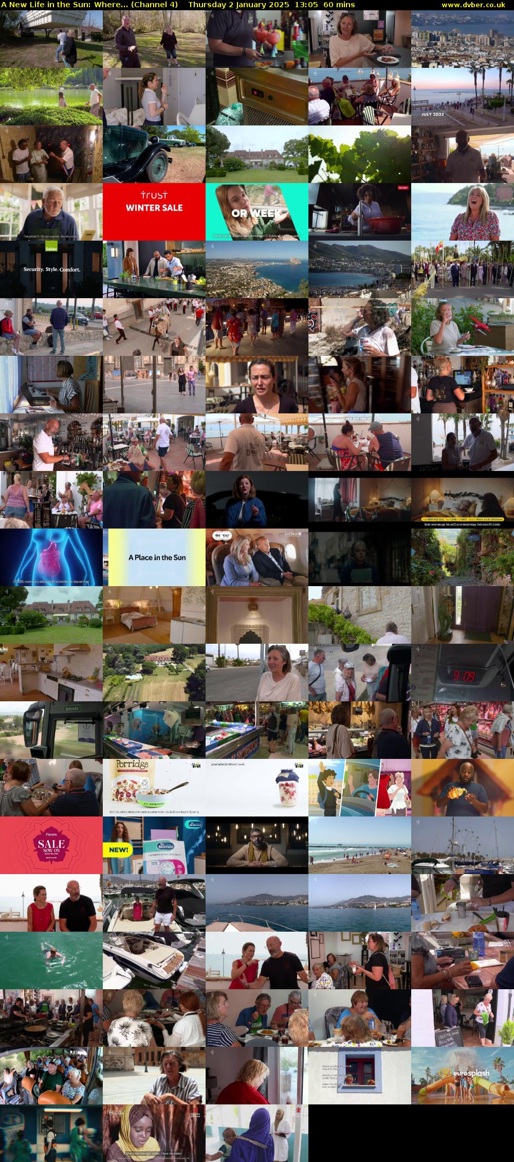 A New Life in the Sun: Where... (Channel 4) Thursday 2 January 2025 13:05 - 14:05