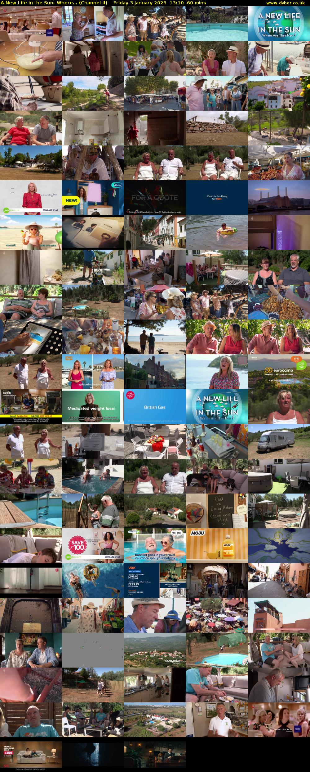 A New Life in the Sun: Where... (Channel 4) Friday 3 January 2025 13:10 - 14:10