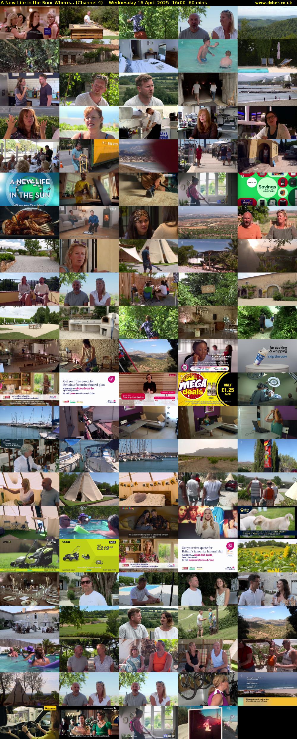 A New Life in the Sun: Where... (Channel 4) Wednesday 16 April 2025 16:00 - 17:00