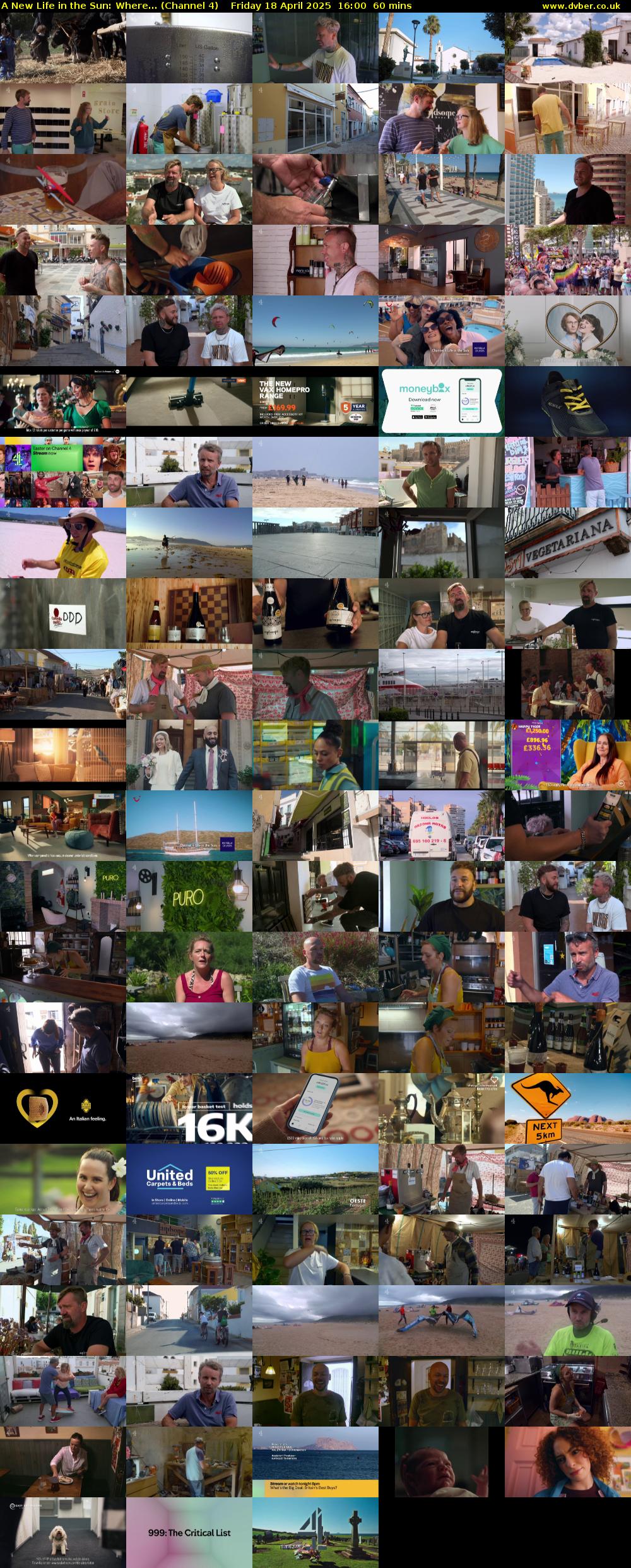 A New Life in the Sun: Where... (Channel 4) Friday 18 April 2025 16:00 - 17:00