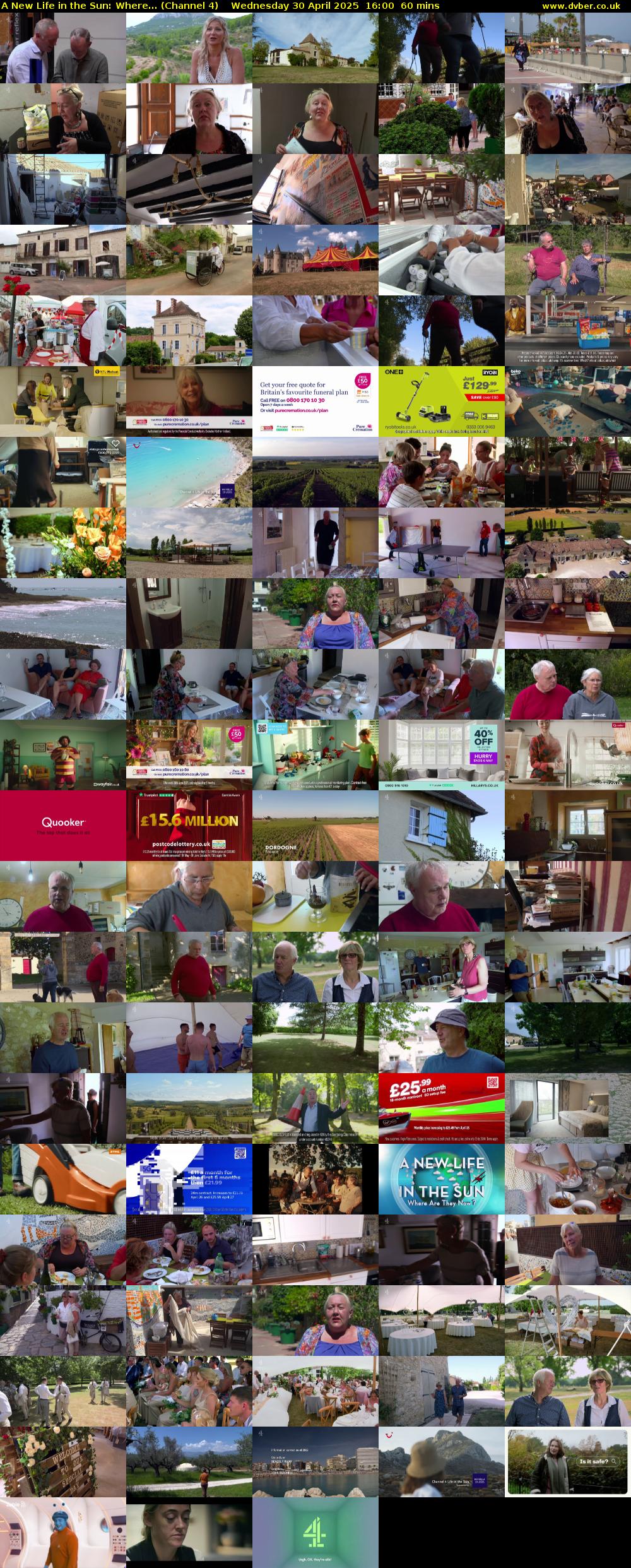 A New Life in the Sun: Where... (Channel 4) Wednesday 30 April 2025 16:00 - 17:00