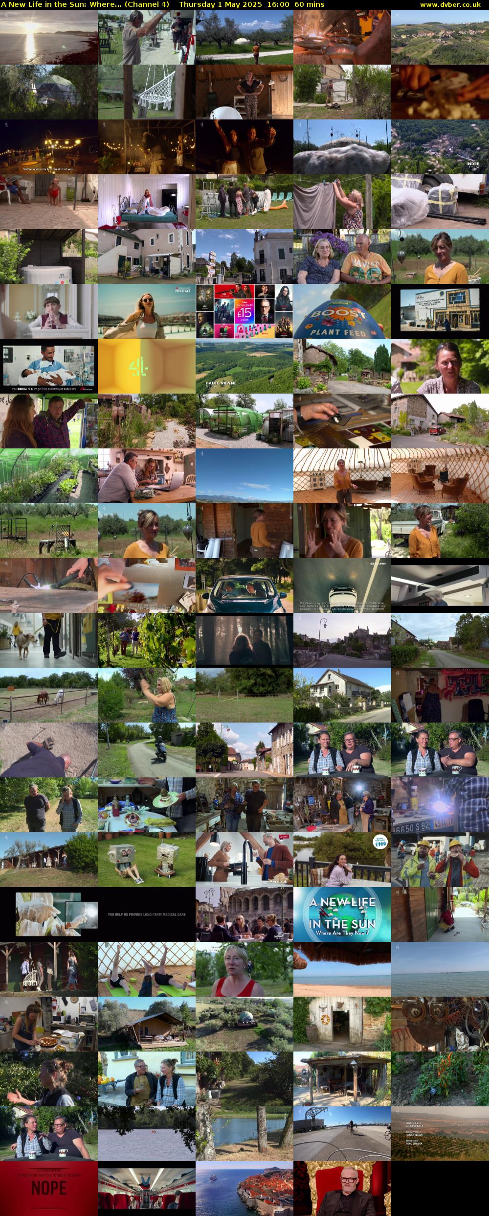 A New Life in the Sun: Where... (Channel 4) Thursday 1 May 2025 16:00 - 17:00