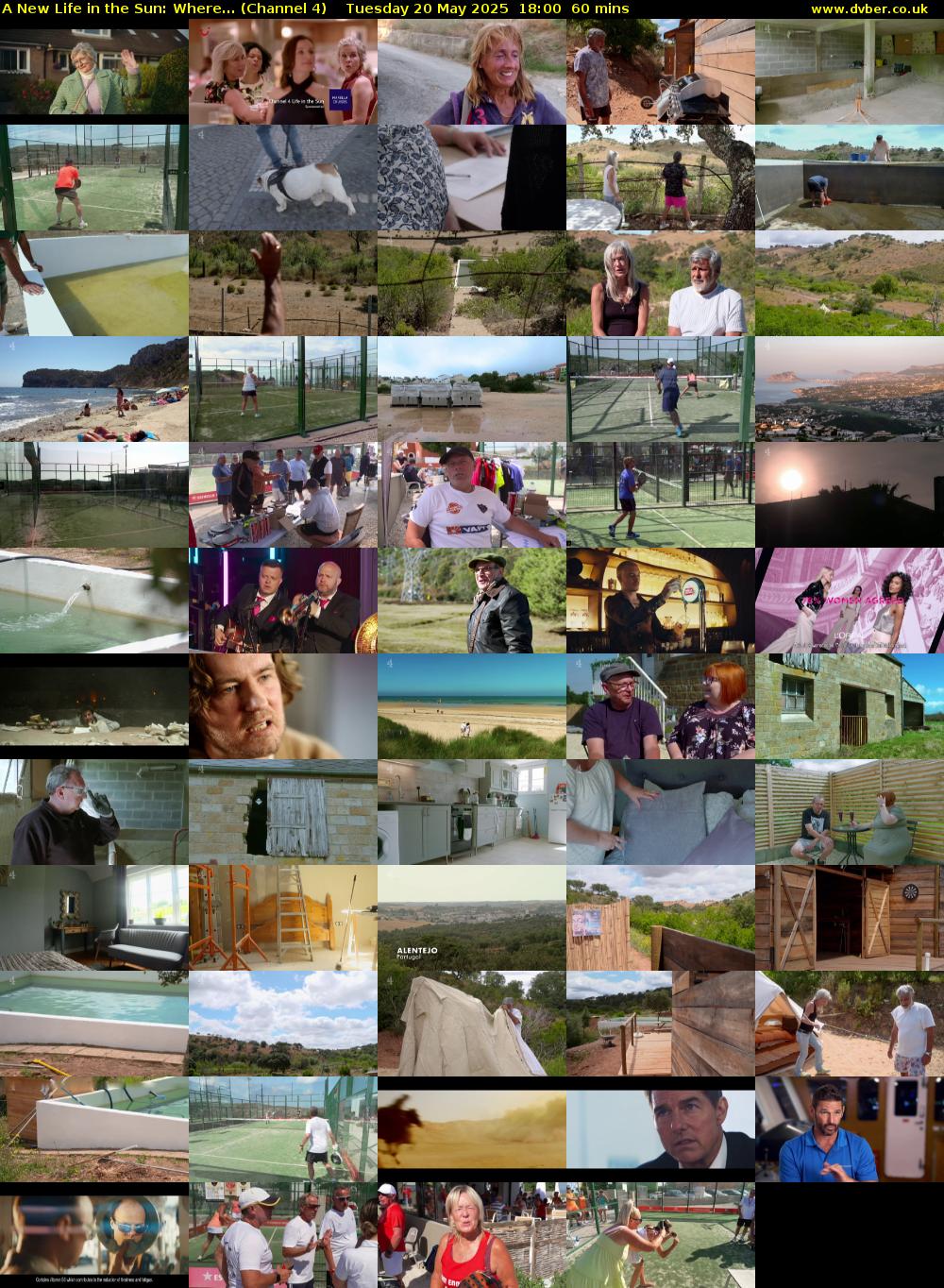 A New Life in the Sun: Where... (Channel 4) Tuesday 20 May 2025 18:00 - 19:00