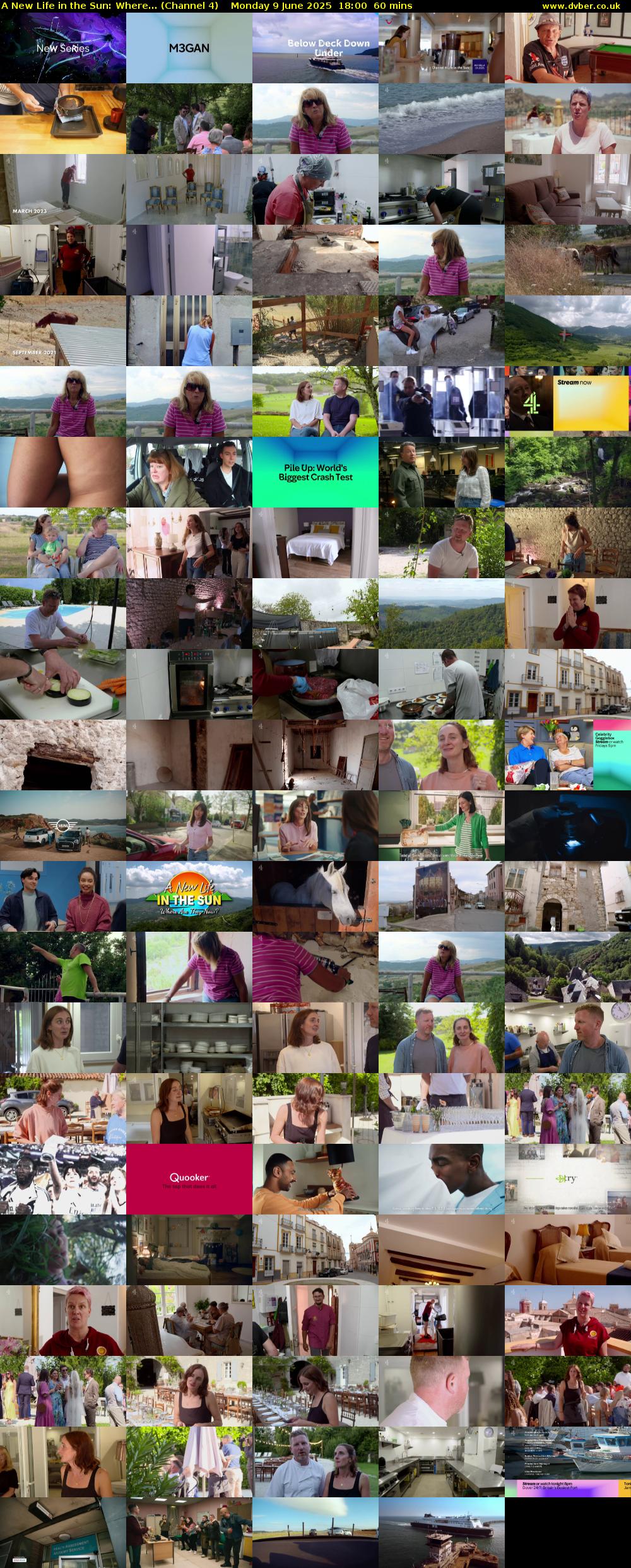 A New Life in the Sun: Where... (Channel 4) Monday 9 June 2025 18:00 - 19:00