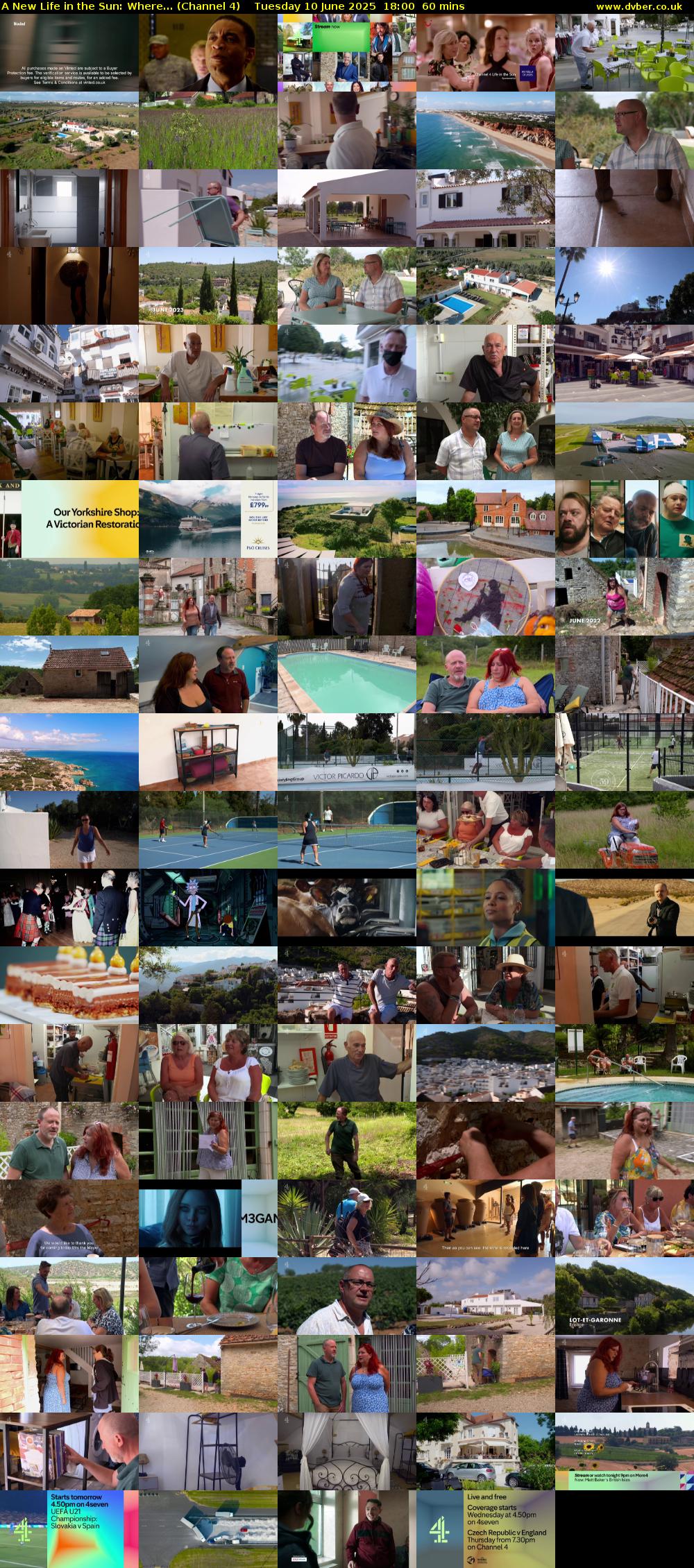 A New Life in the Sun: Where... (Channel 4) Tuesday 10 June 2025 18:00 - 19:00