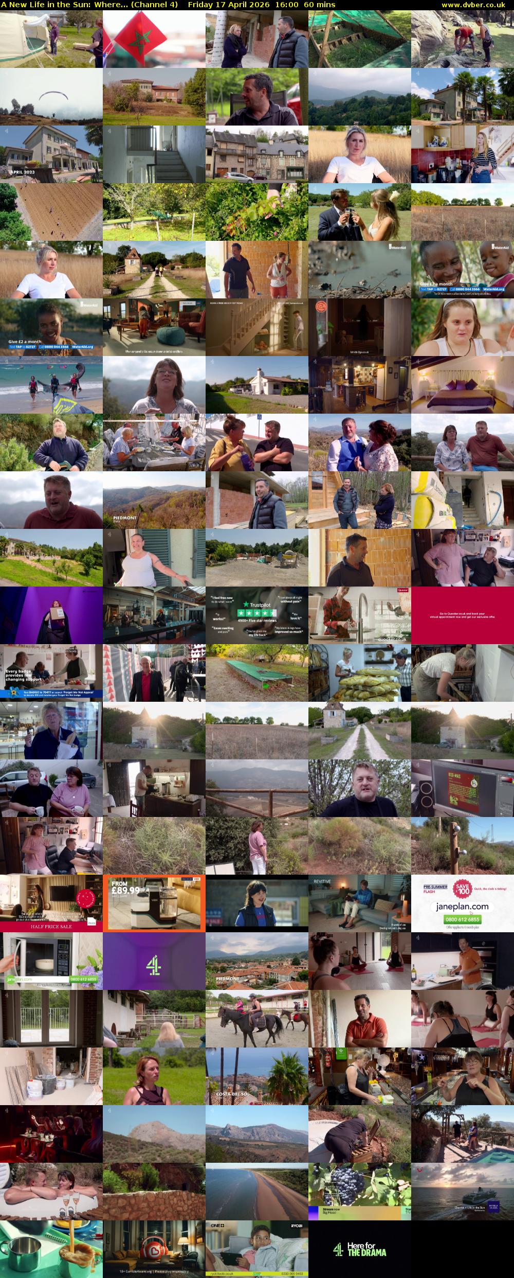 A New Life in the Sun: Where... (Channel 4) Friday 17 April 2026 16:00 - 17:00