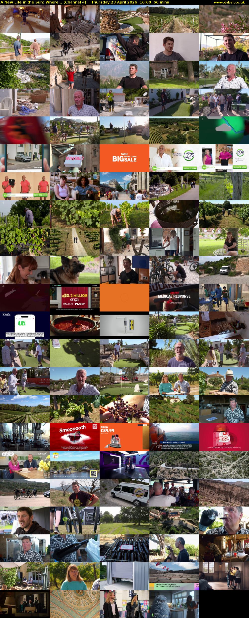 A New Life in the Sun: Where... (Channel 4) Thursday 23 April 2026 16:00 - 17:00