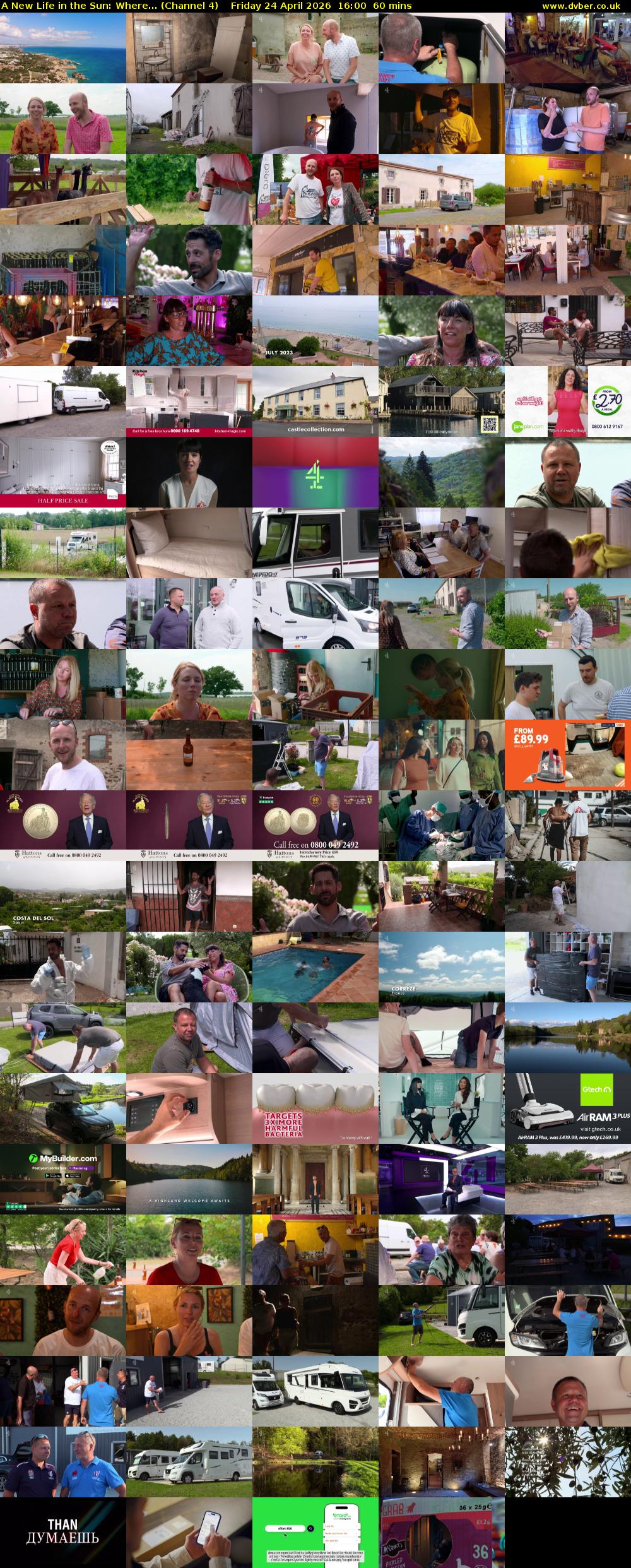 A New Life in the Sun: Where... (Channel 4) Friday 24 April 2026 16:00 - 17:00