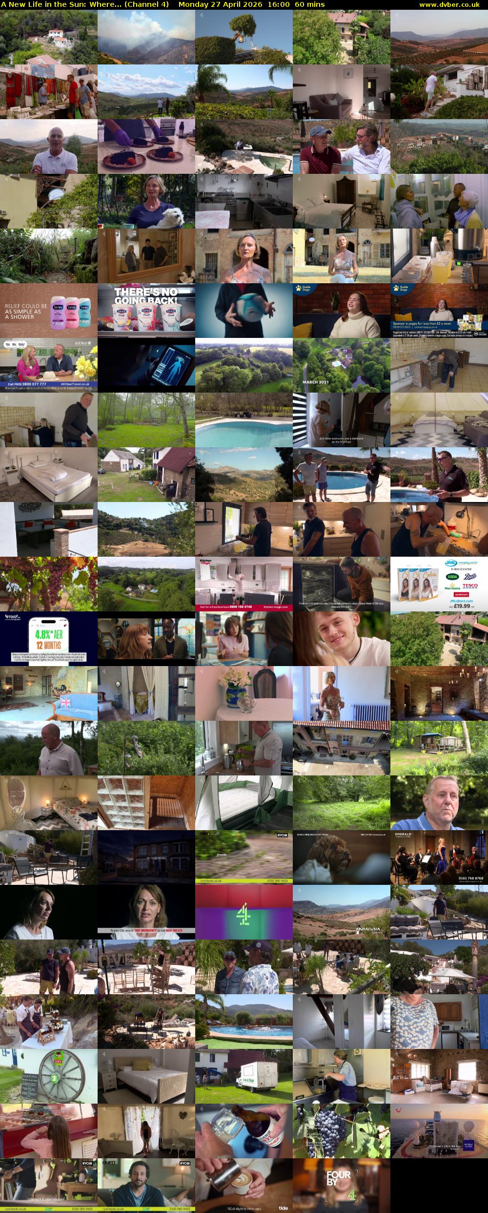 A New Life in the Sun: Where... (Channel 4) Monday 27 April 2026 16:00 - 17:00