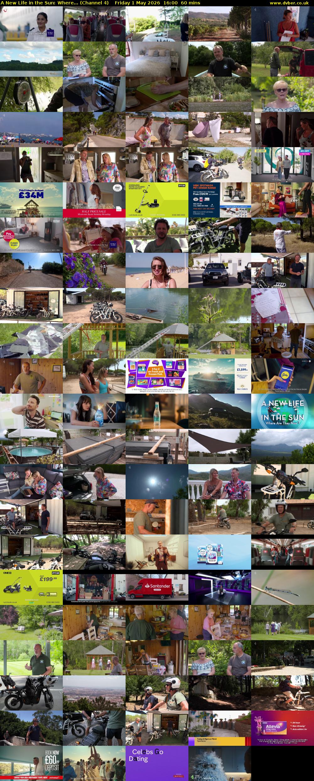 A New Life in the Sun: Where... (Channel 4) Friday 1 May 2026 16:00 - 17:00