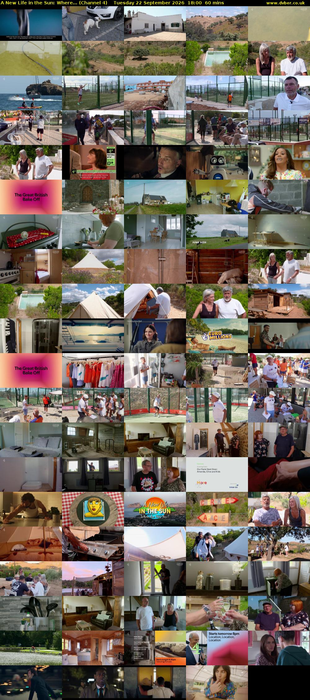 A New Life in the Sun: Where... (Channel 4) Tuesday 22 September 2026 18:00 - 19:00