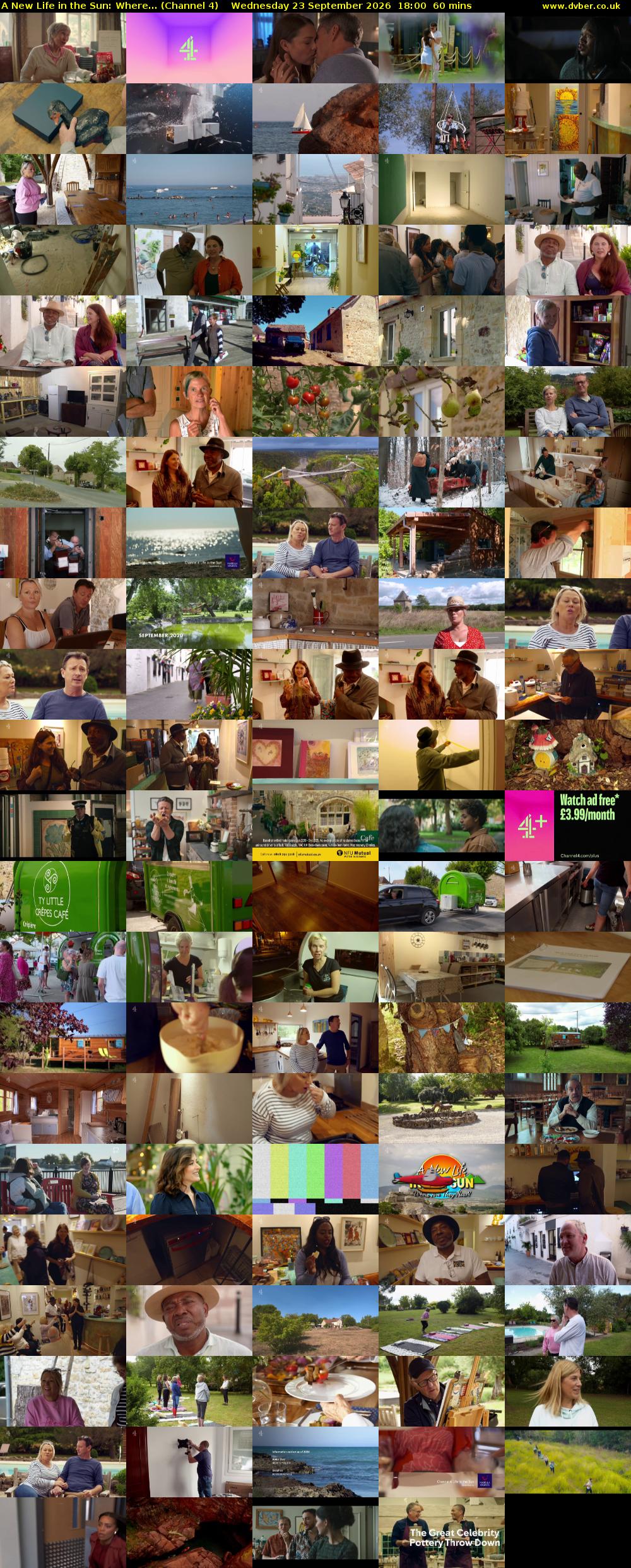 A New Life in the Sun: Where... (Channel 4) Wednesday 23 September 2026 18:00 - 19:00