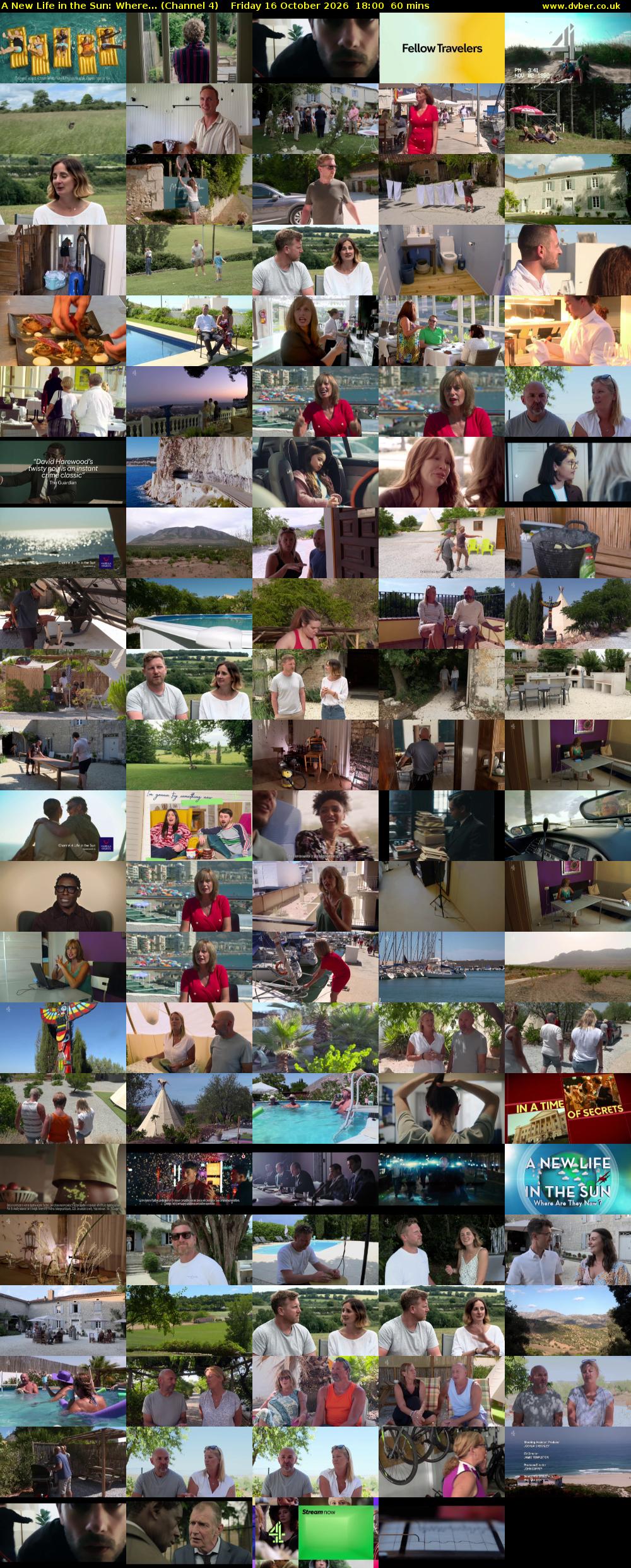 A New Life in the Sun: Where... (Channel 4) Friday 16 October 2026 18:00 - 19:00