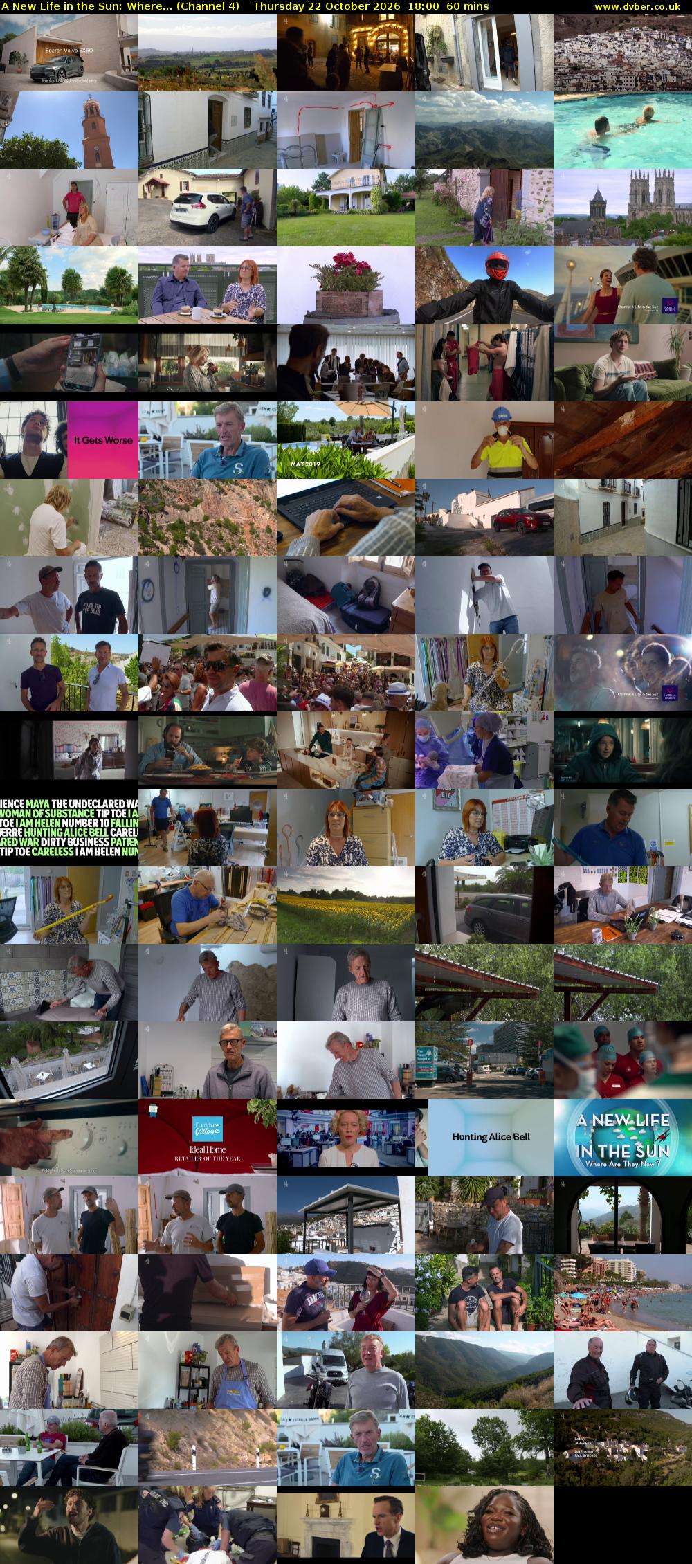 A New Life in the Sun: Where... (Channel 4) Thursday 22 October 2026 18:00 - 19:00