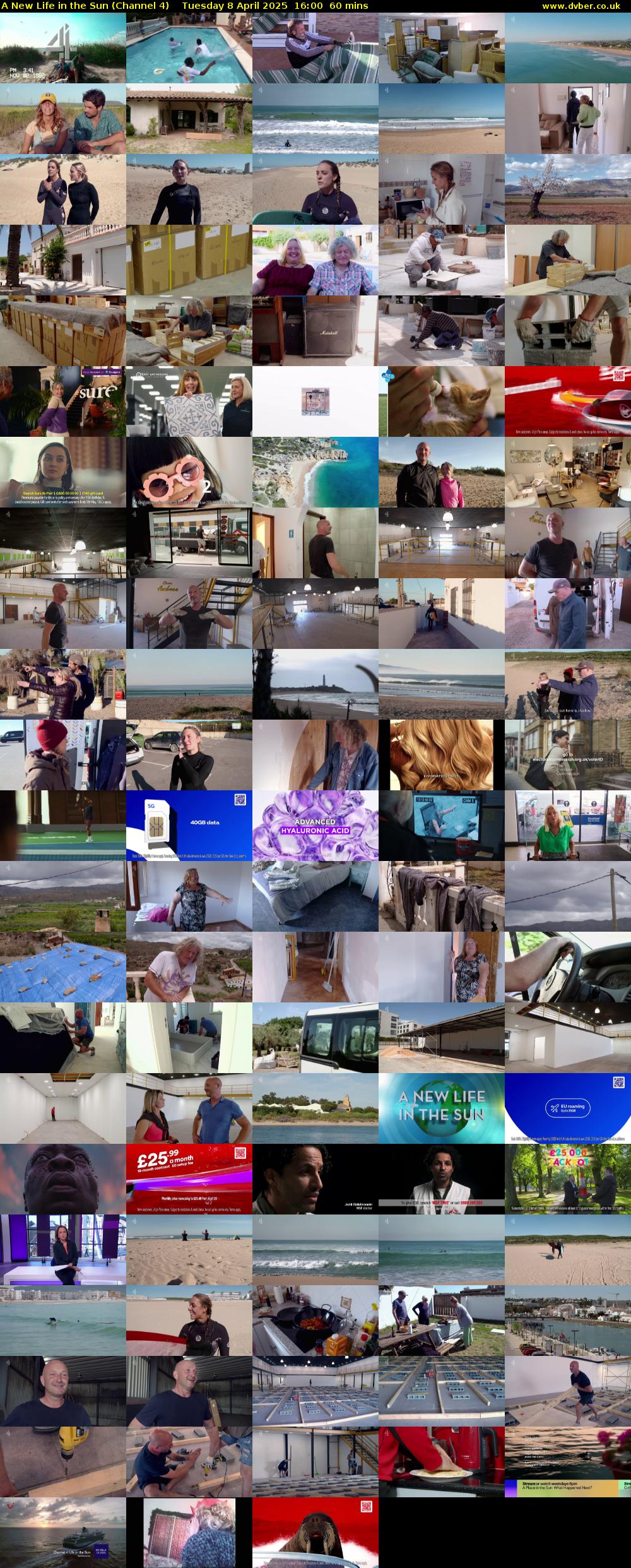 A New Life in the Sun (Channel 4) Tuesday 8 April 2025 16:00 - 17:00