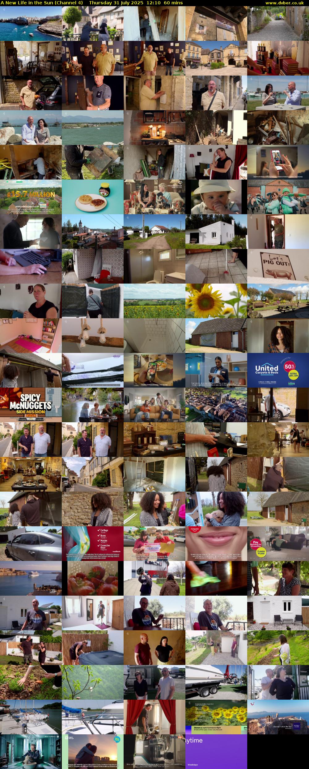 A New Life in the Sun (Channel 4) Thursday 31 July 2025 12:10 - 13:10