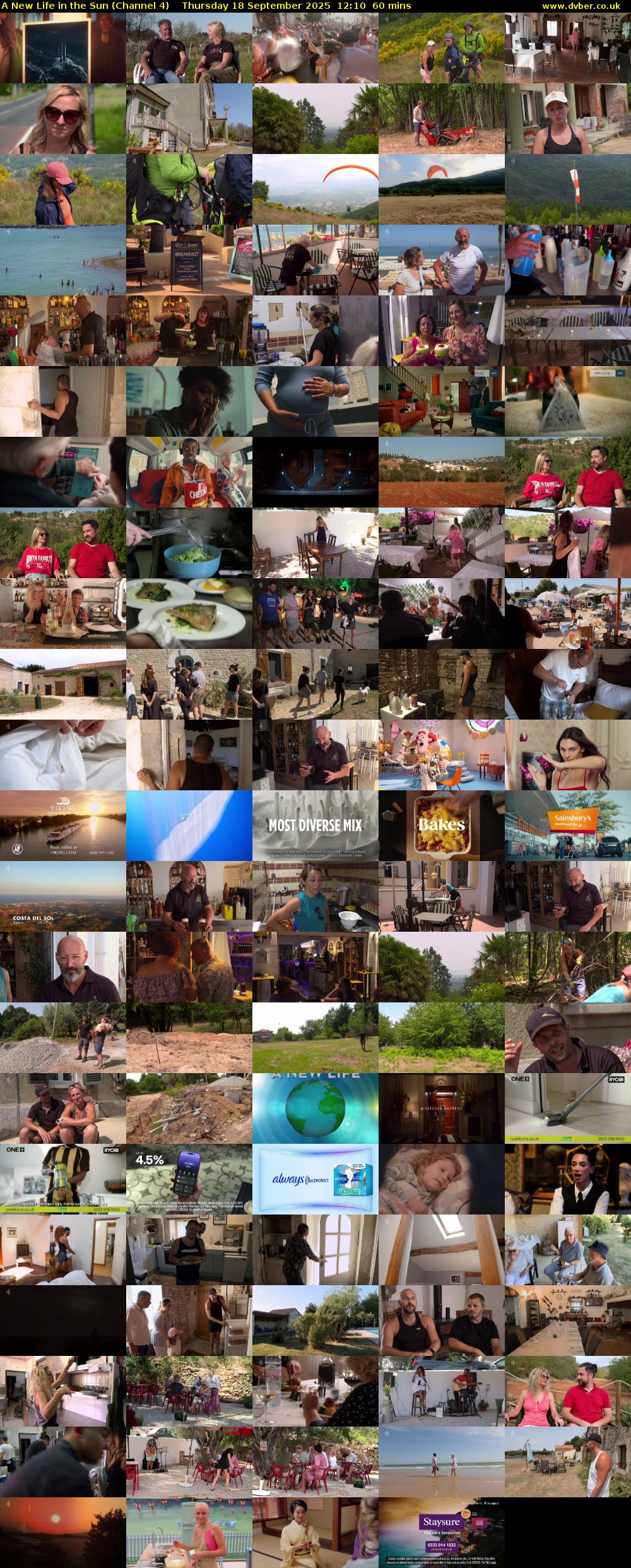 A New Life in the Sun (Channel 4) Thursday 18 September 2025 12:10 - 13:10