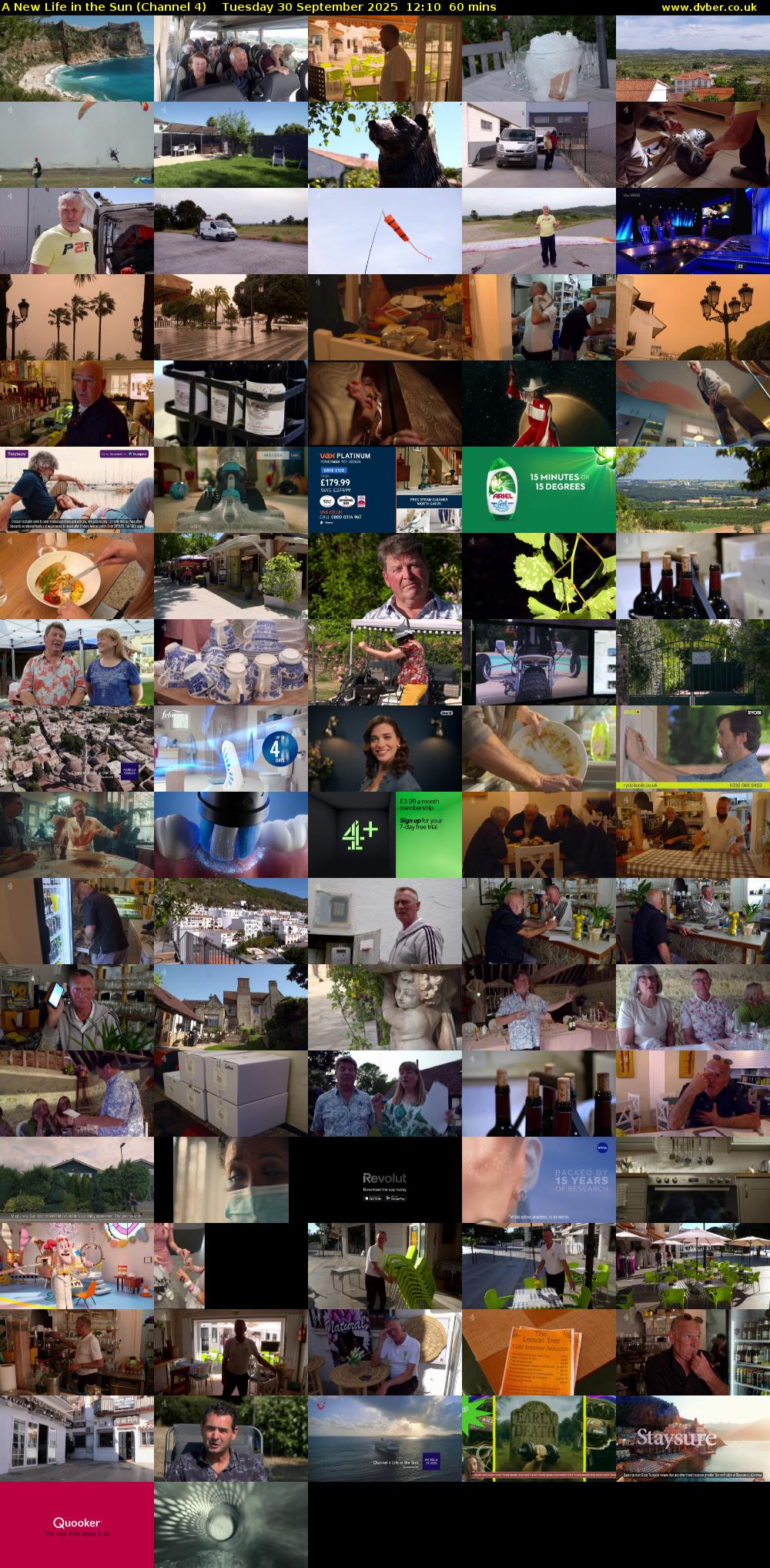 A New Life in the Sun (Channel 4) Tuesday 30 September 2025 12:10 - 13:10