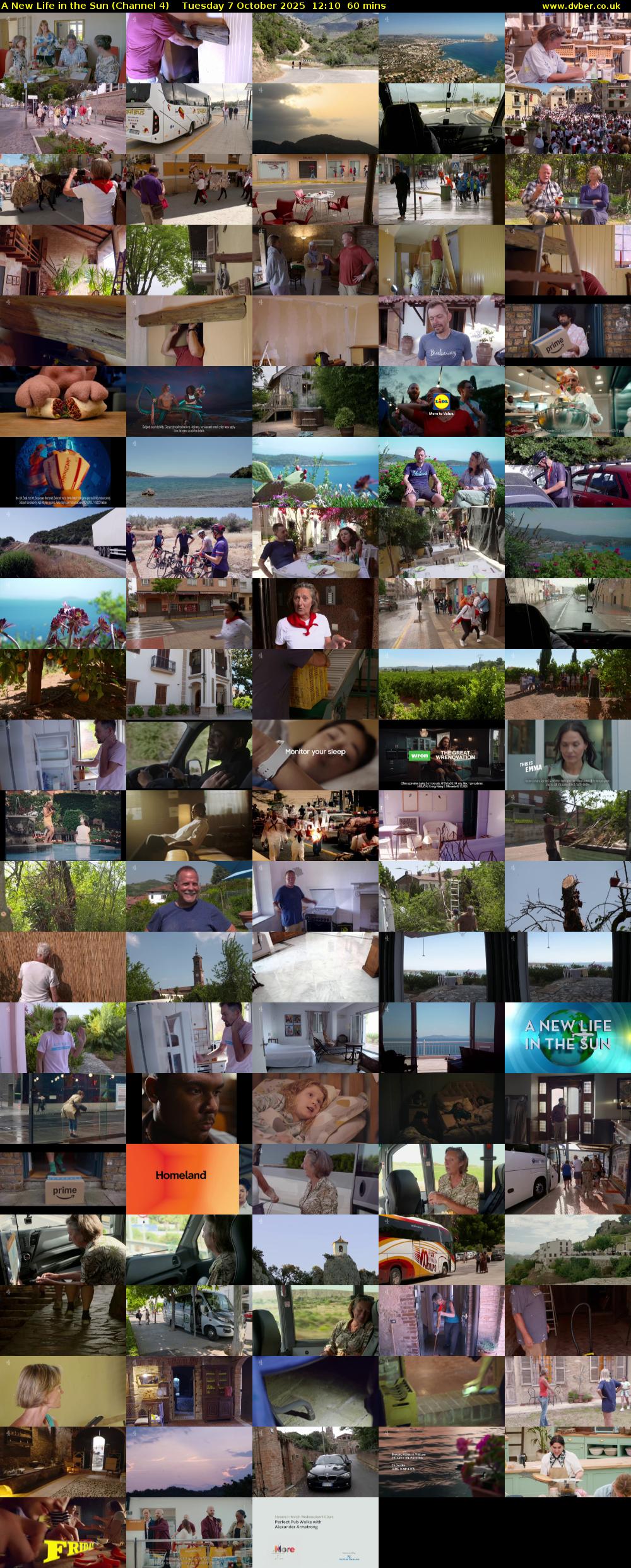 A New Life in the Sun (Channel 4) Tuesday 7 October 2025 12:10 - 13:10