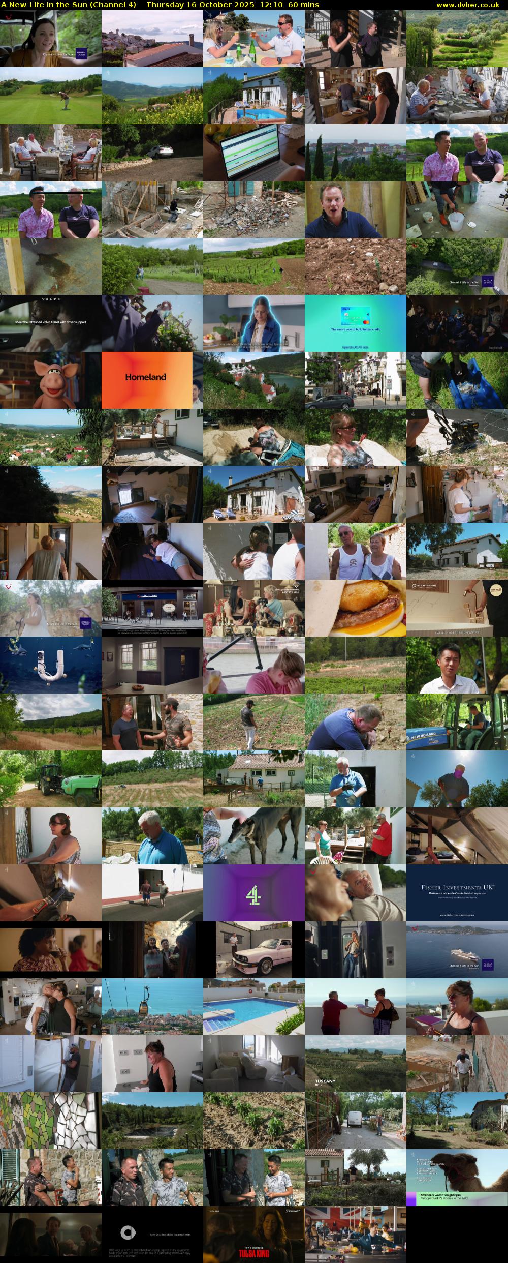 A New Life in the Sun (Channel 4) Thursday 16 October 2025 12:10 - 13:10
