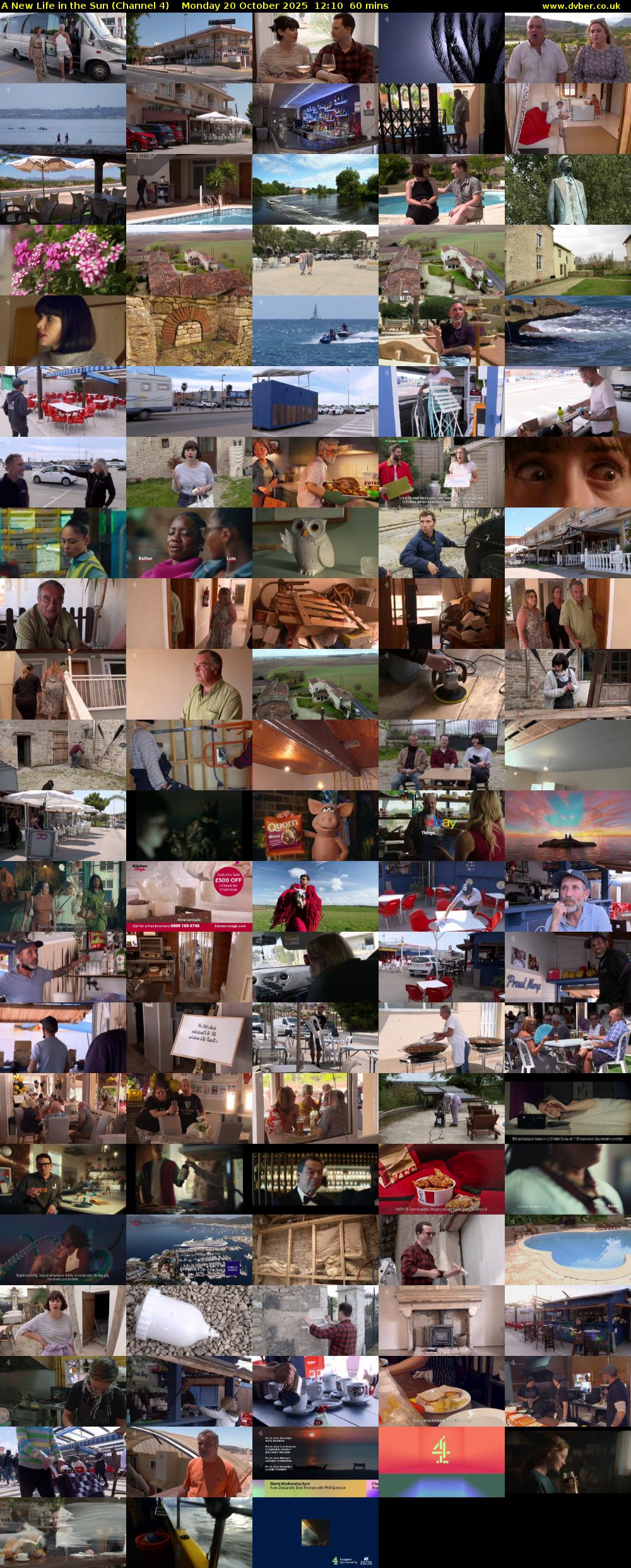 A New Life in the Sun (Channel 4) Monday 20 October 2025 12:10 - 13:10