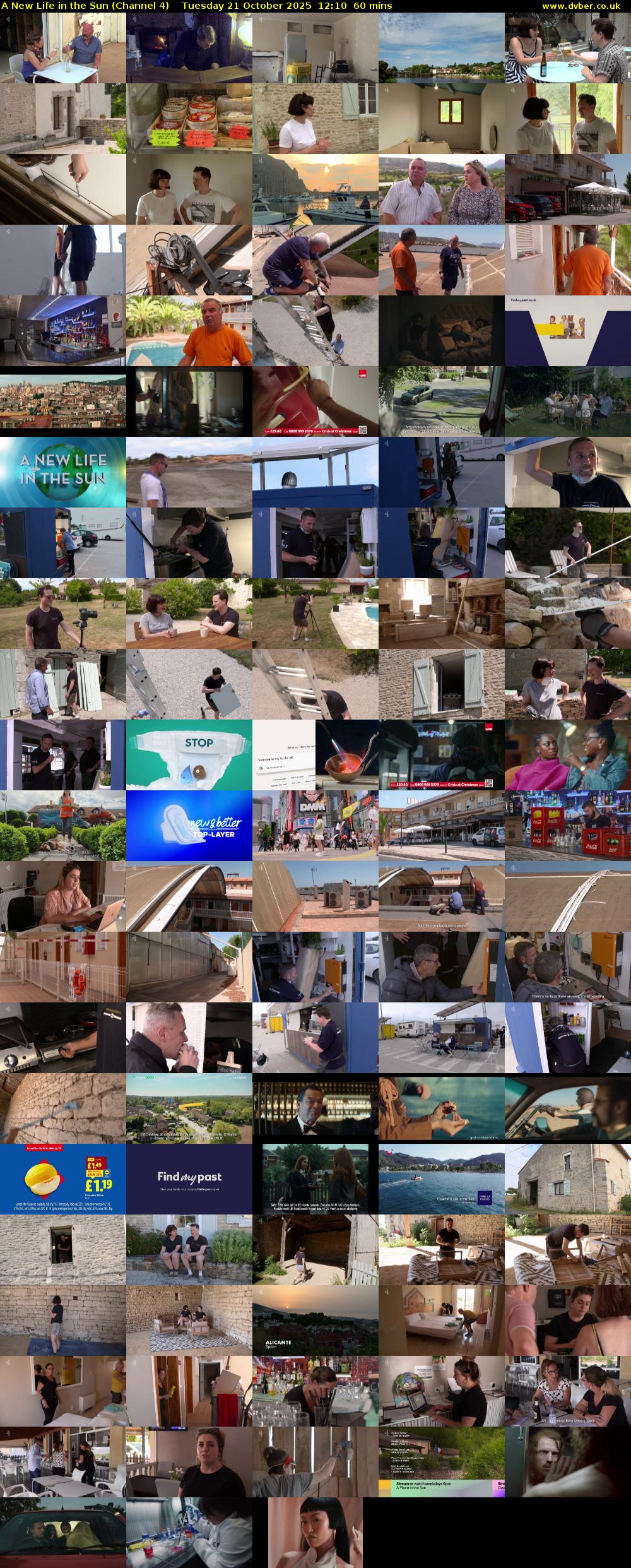 A New Life in the Sun (Channel 4) Tuesday 21 October 2025 12:10 - 13:10