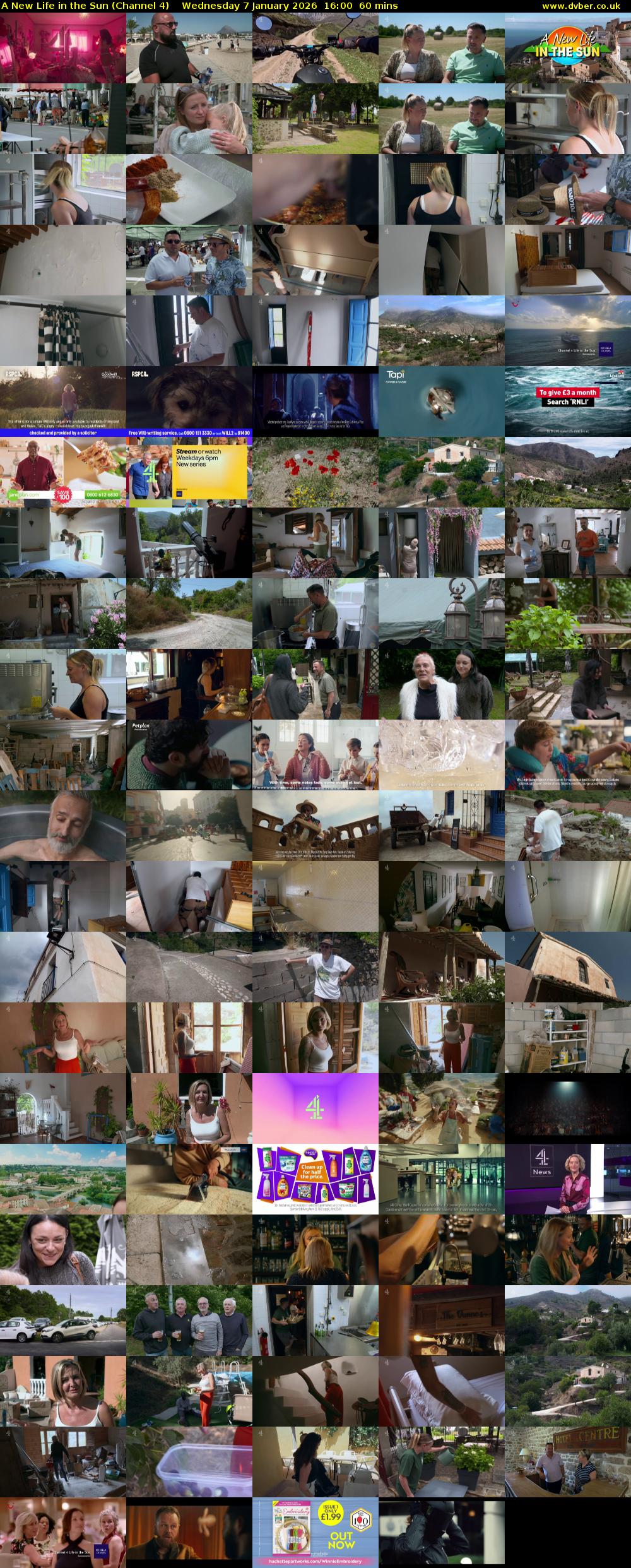 A New Life in the Sun (Channel 4) Wednesday 7 January 2026 16:00 - 17:00